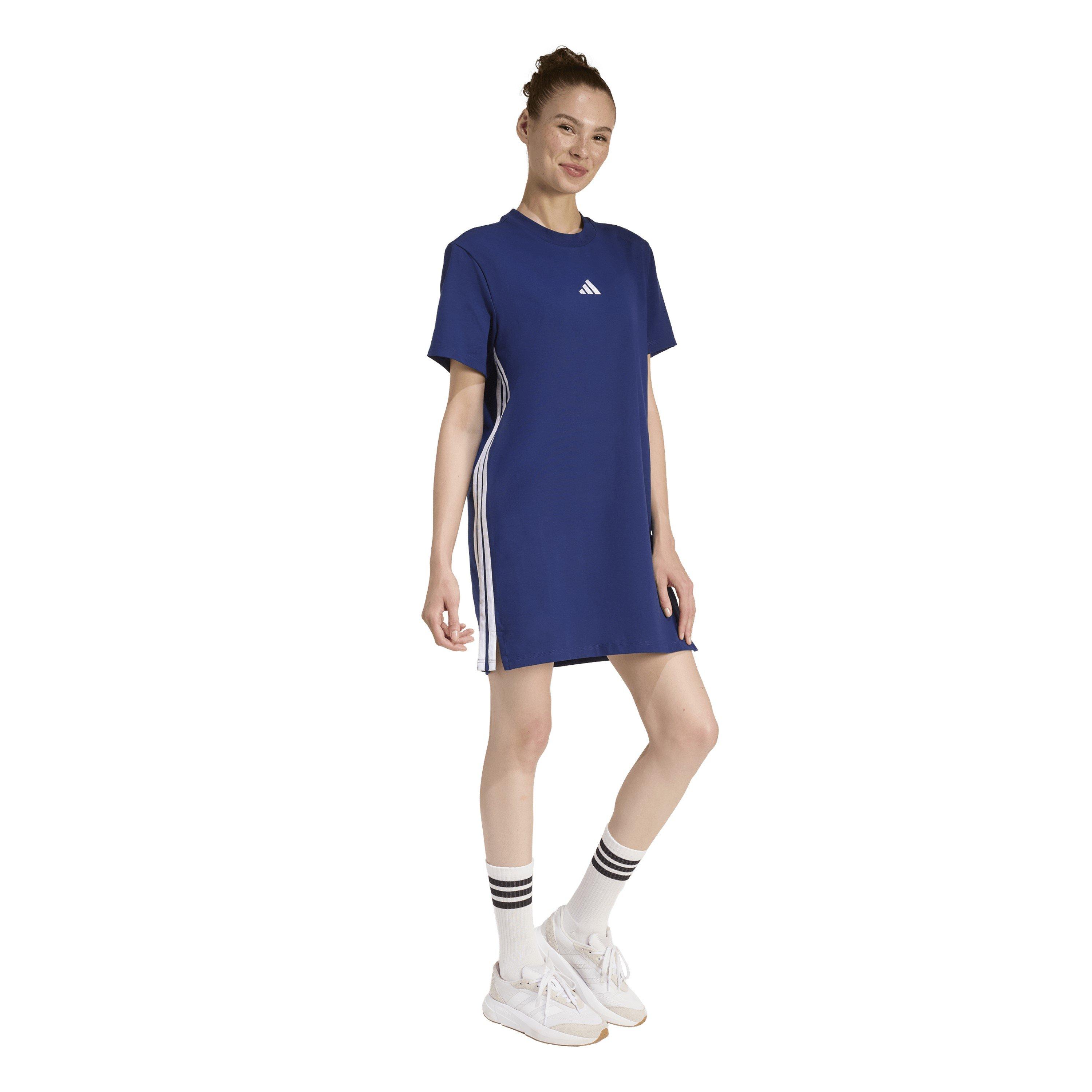 Dk Blue/White - adidas - Women's Short Sleeve Dress Shirt - 6