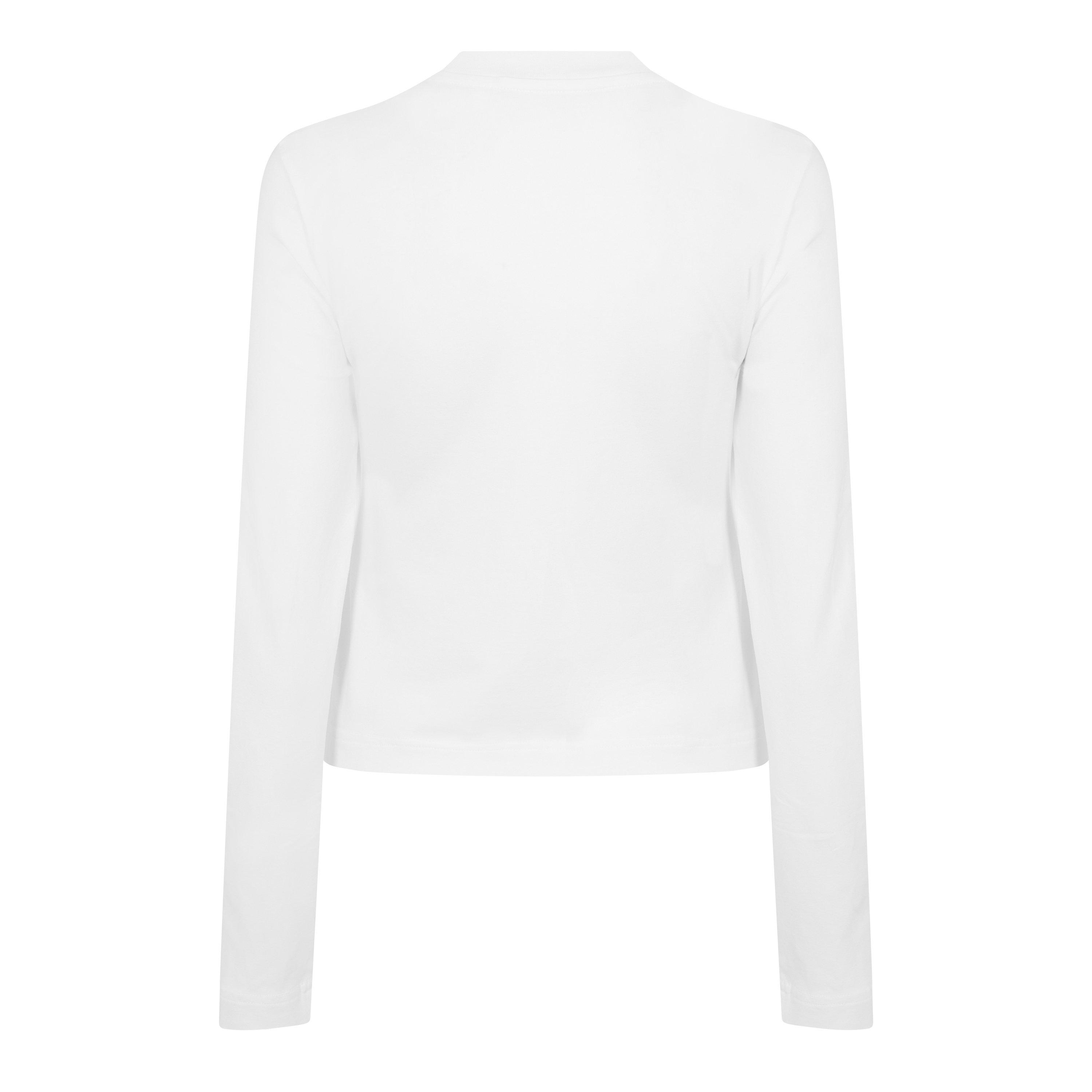 White - Jacquemus - Women's Jacquard Logo Long Sleeve T-Shirt - 2