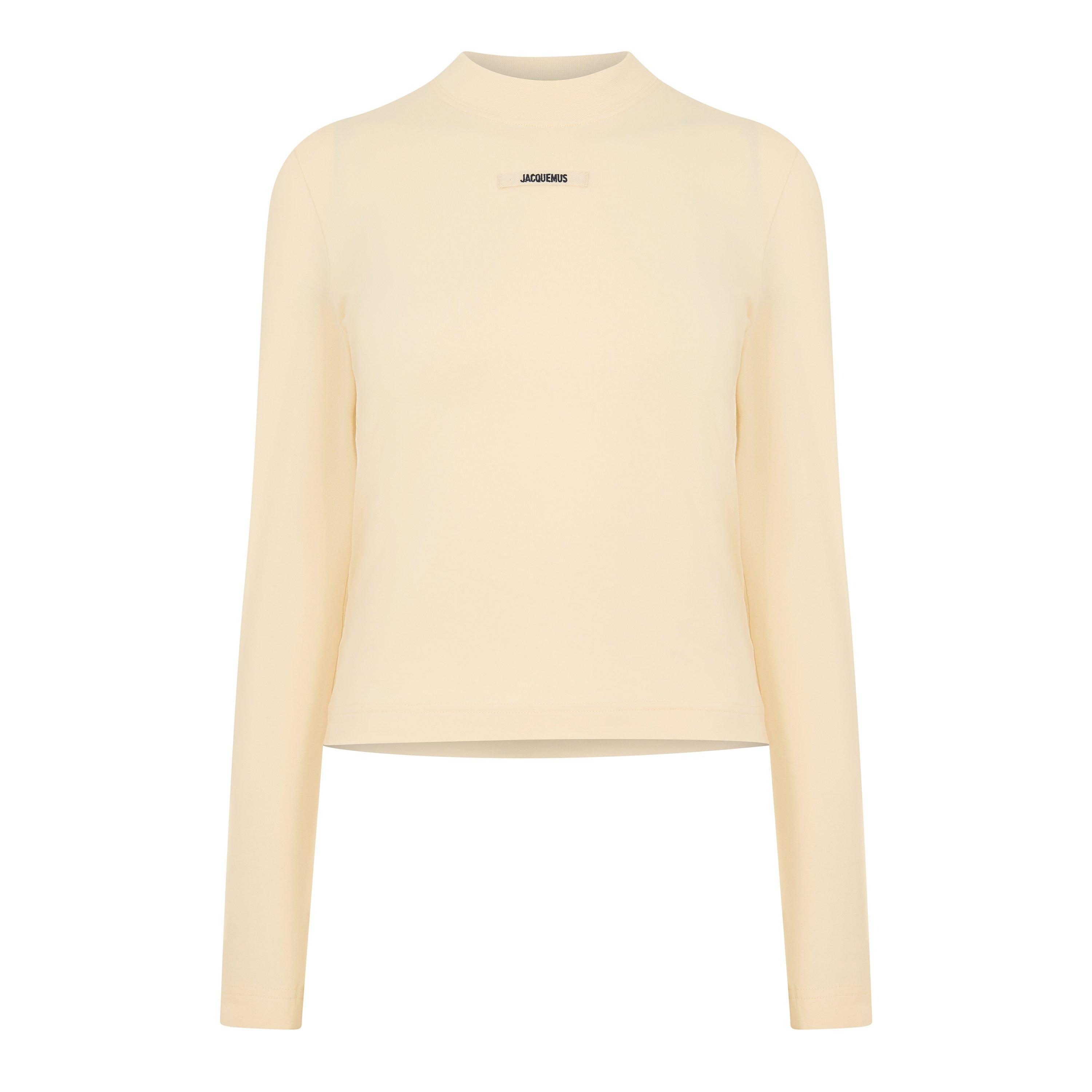 Jacquemus Womens Gros Grain T-Shirt - Light Beige - Size 14 (FR42)