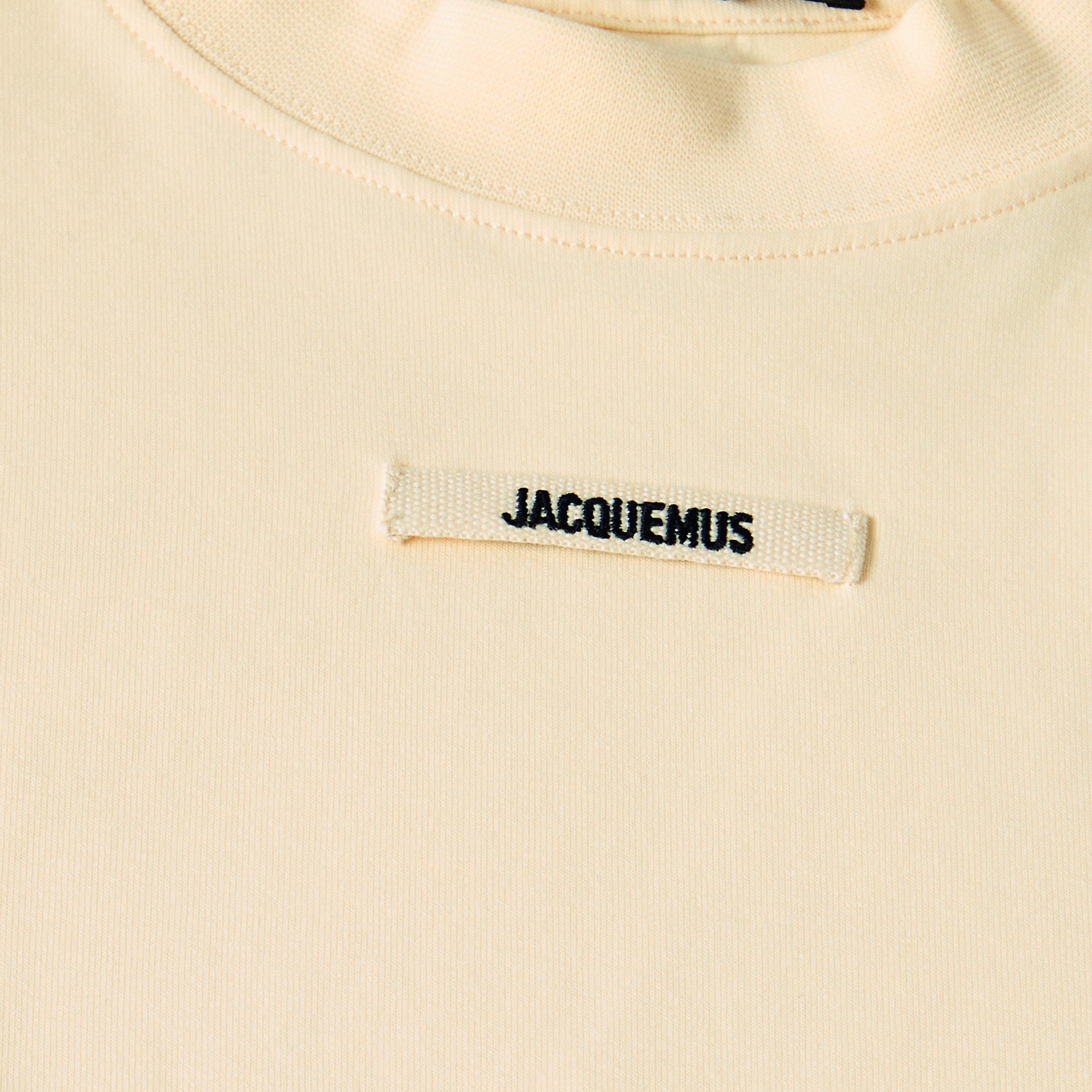 Light Beige - Jacquemus - Womens Gros Grain T-Shirt - 5