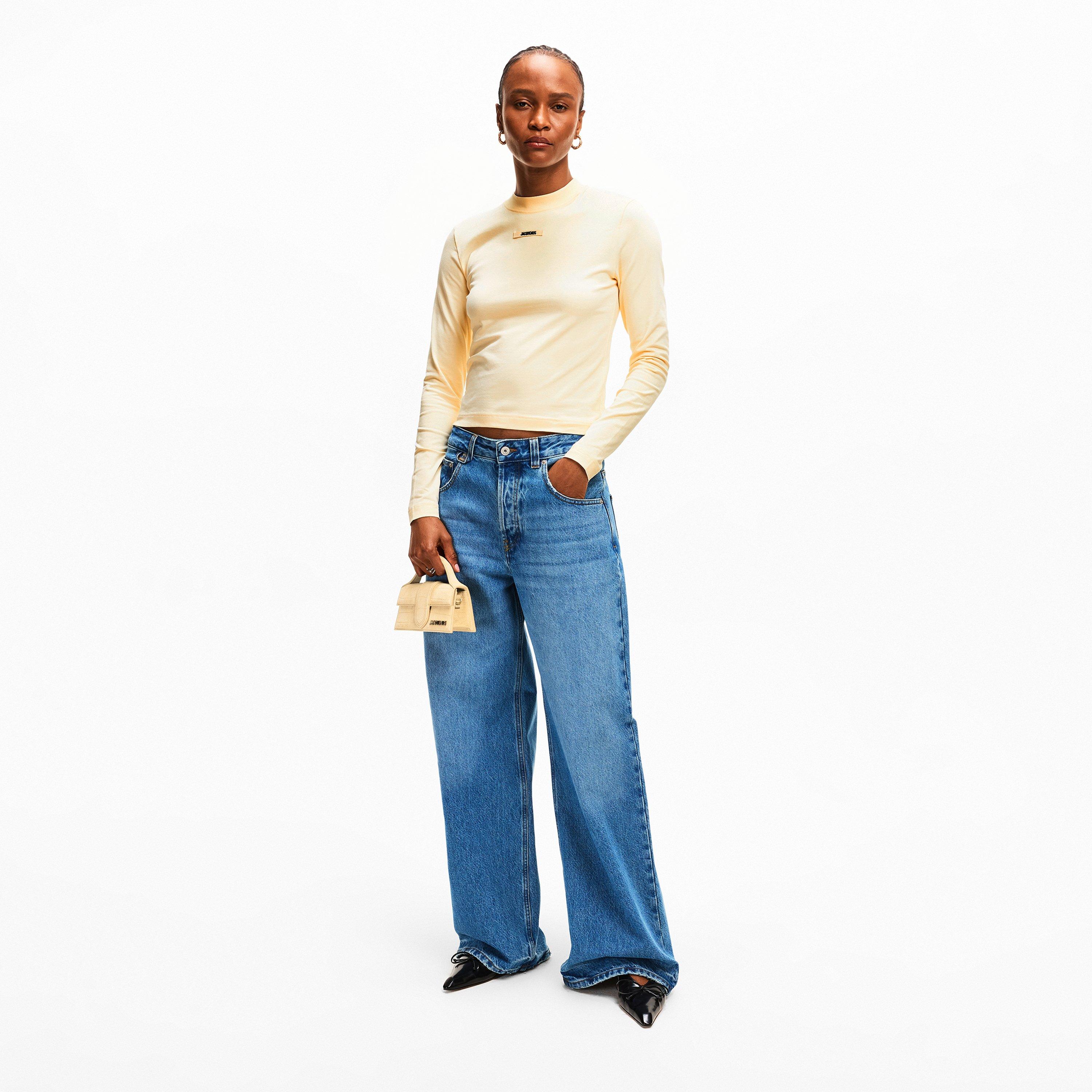 Light Beige - Jacquemus - Womens Gros Grain T-Shirt - 6