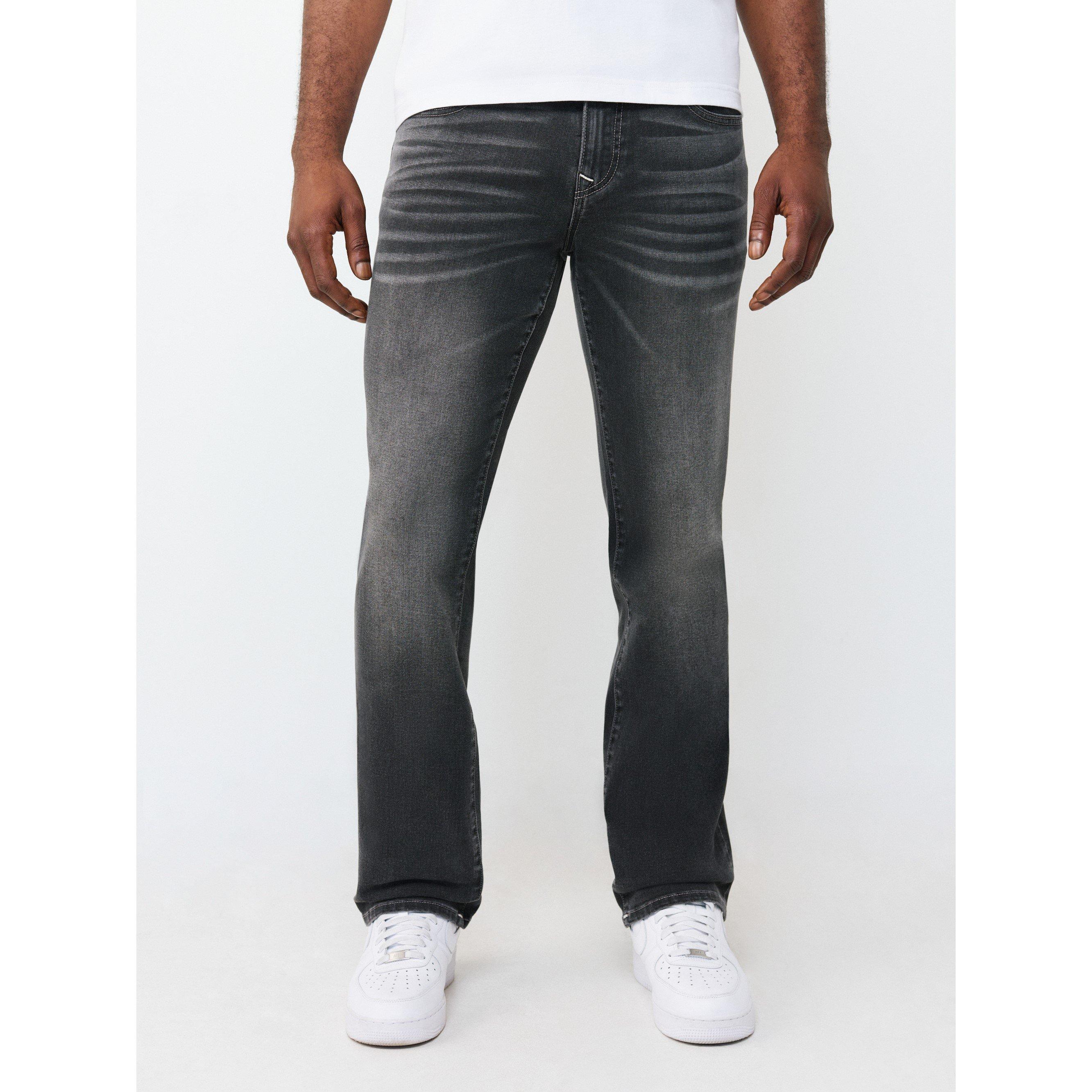 Washed Black - True Religion - Men's Straight Leg Jeans - 2