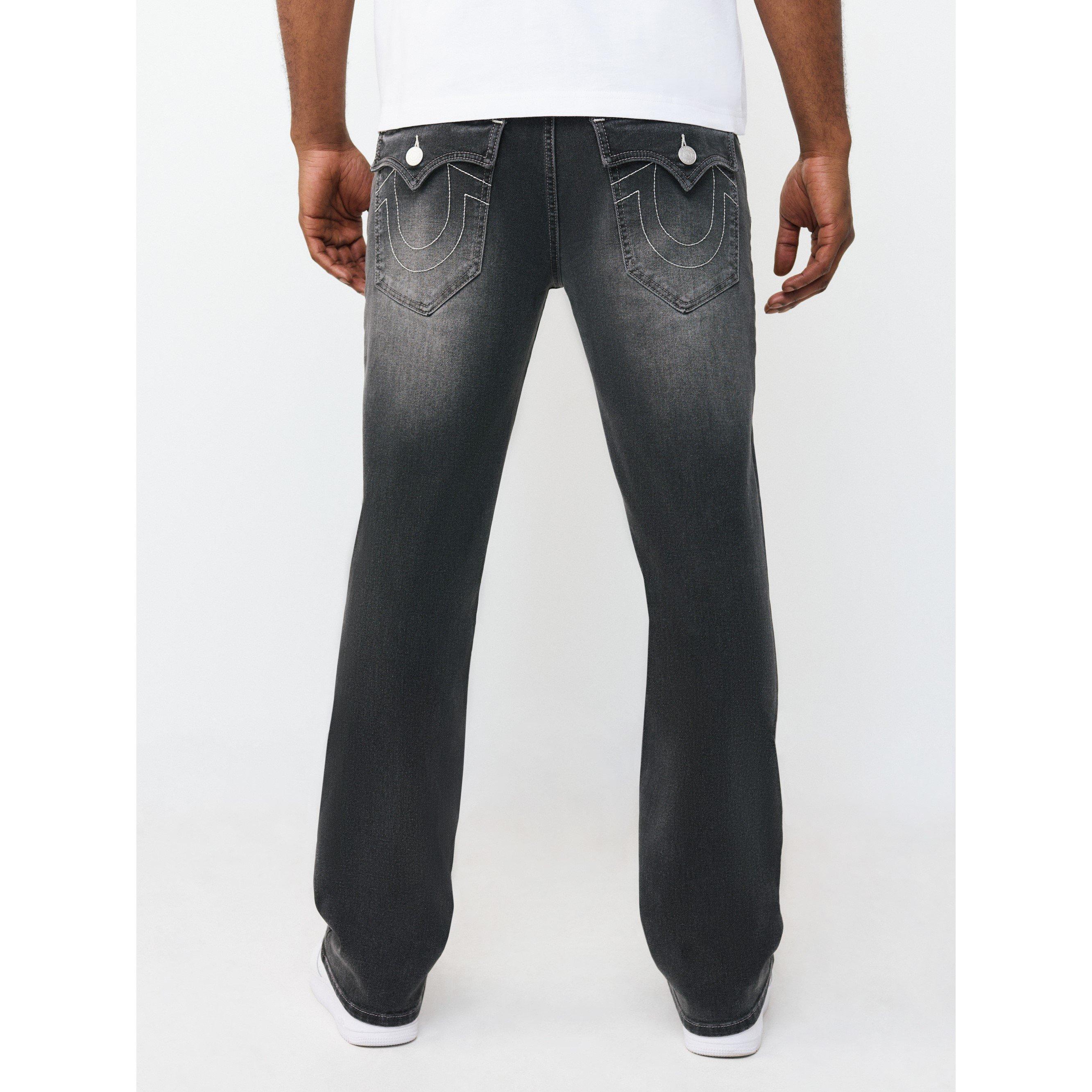 Washed Black - True Religion - Men's Straight Leg Jeans - 3