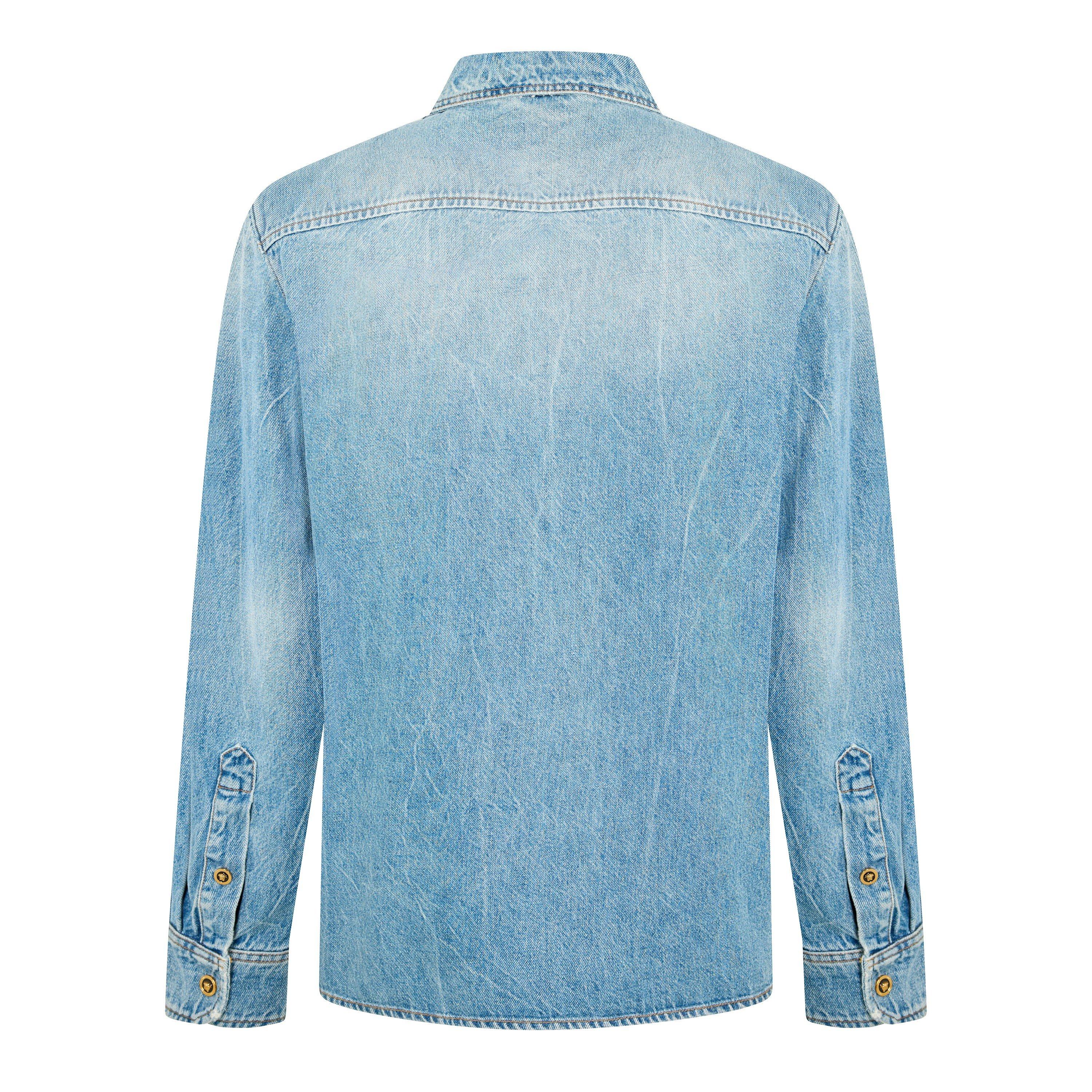 Light Blue - Versace - Versace StnWsh Shirt Sn61 - 2