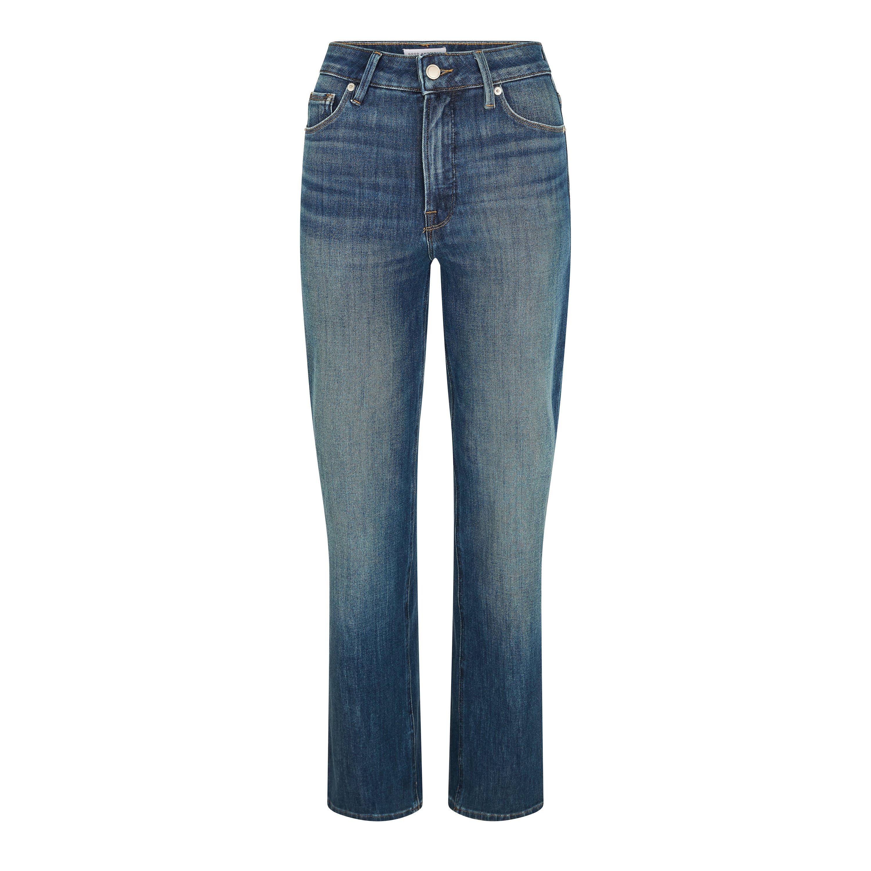 Indigo - Good American - Women's True Jean Straight Leg Jeans - 1