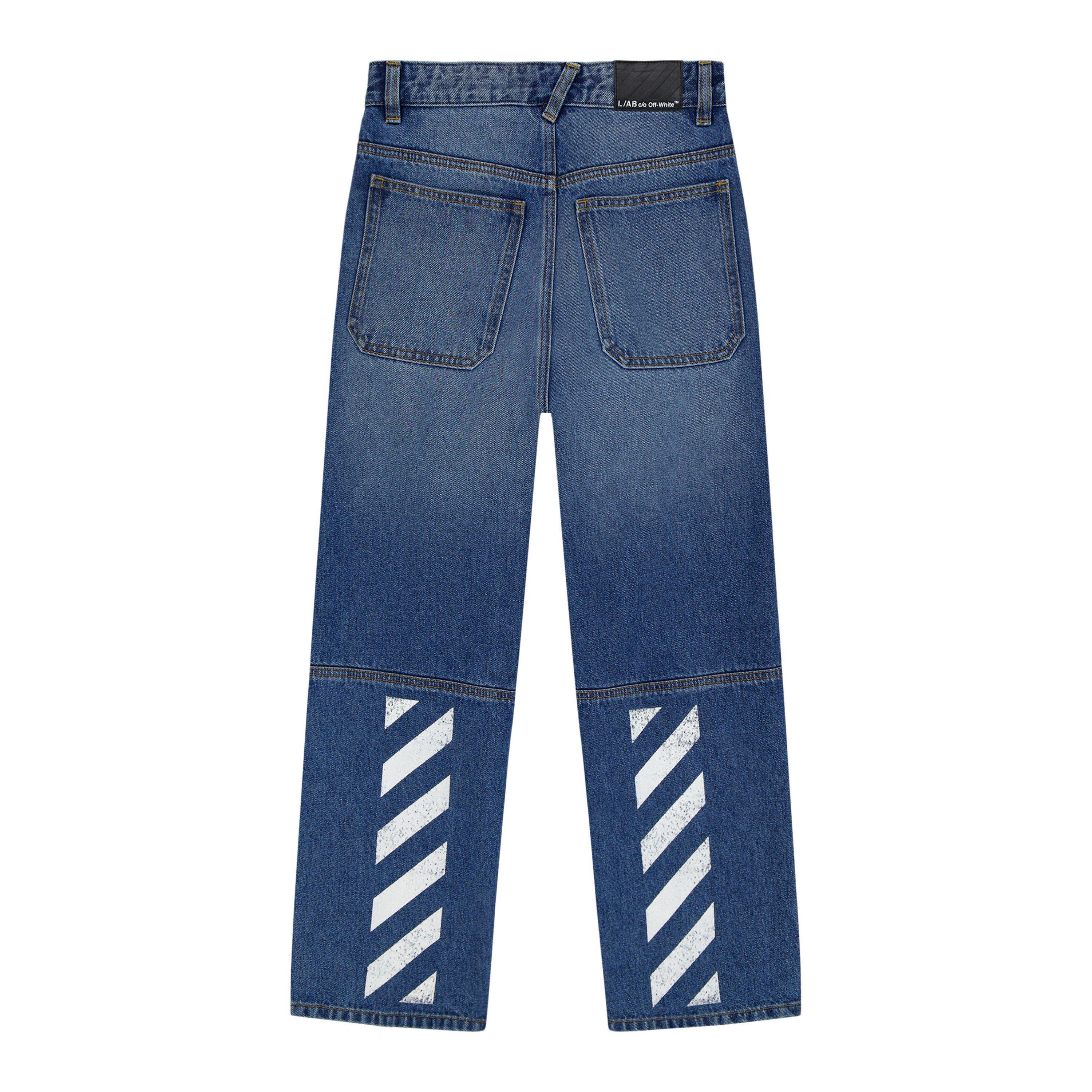Steel Indigo - L AB Off White - L/AB Straight Jeans Jn64 - 2