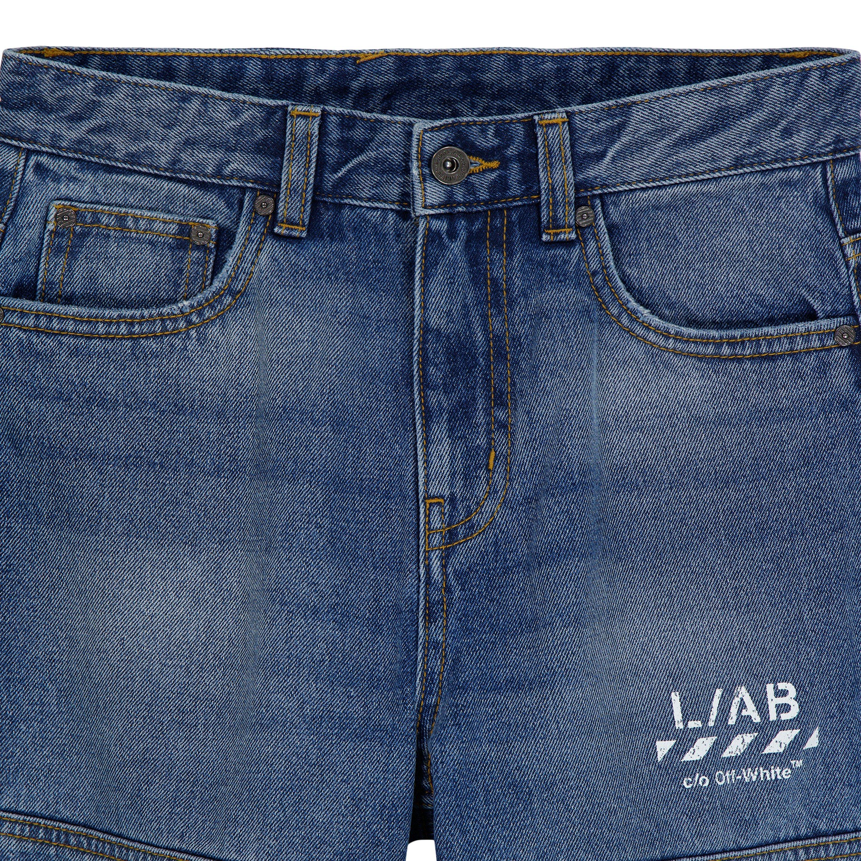 Steel Indigo - L AB Off White - L/AB Straight Jeans Jn64 - 3