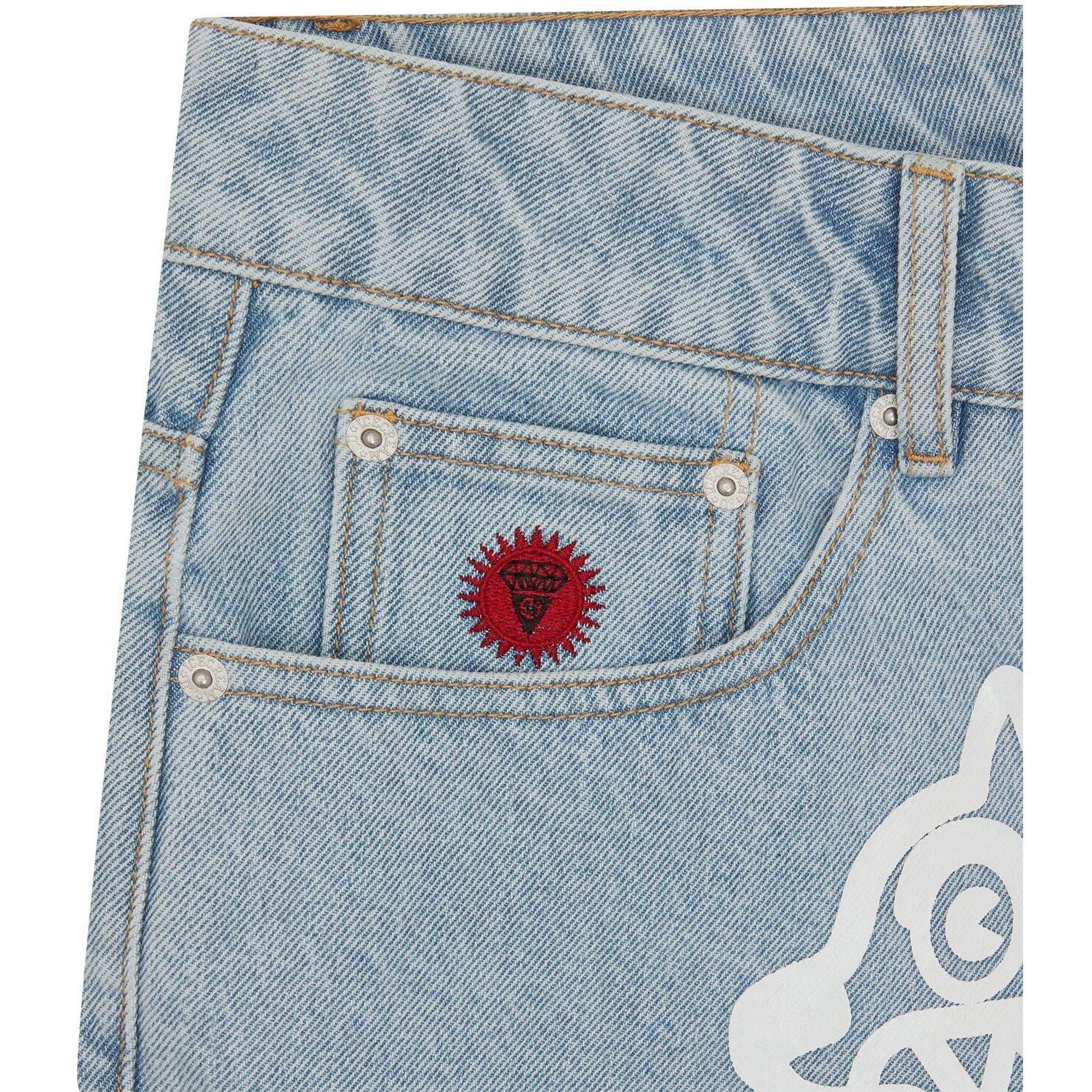 Heavy Wash Blue - ICECREAM - Mens Run Dog Straight Leg Jeans - 5