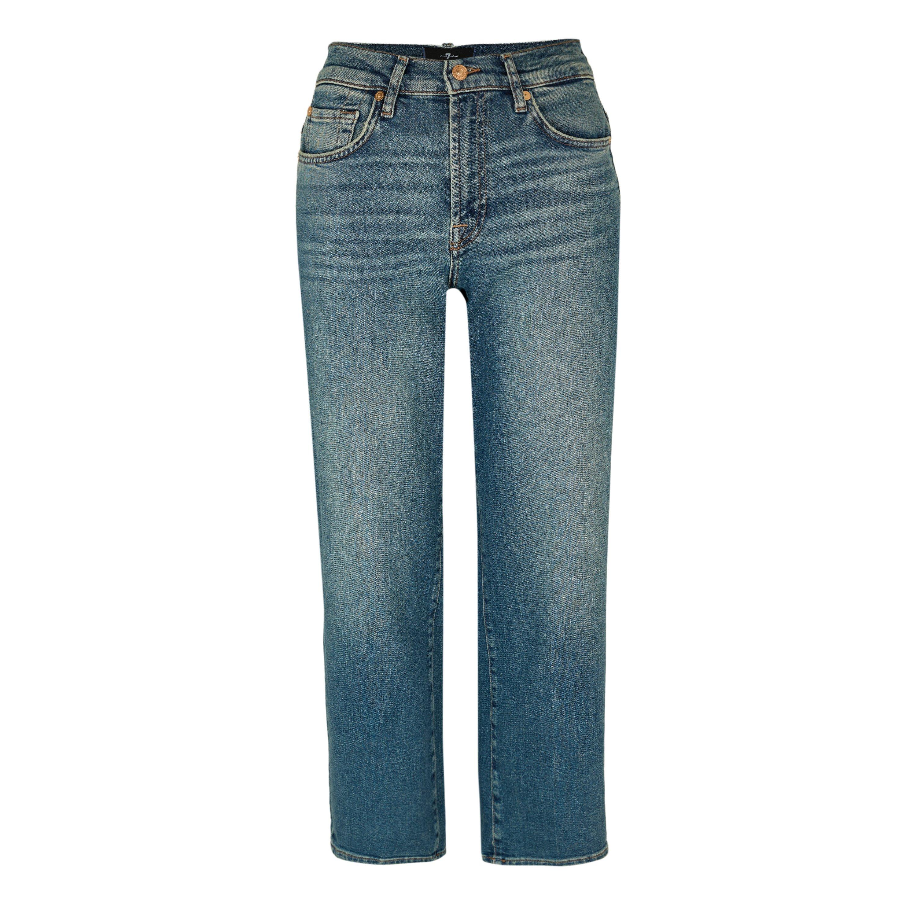 7 For All Mankind Women's Straight Leg Jeans - Sea Level - 30 (L)