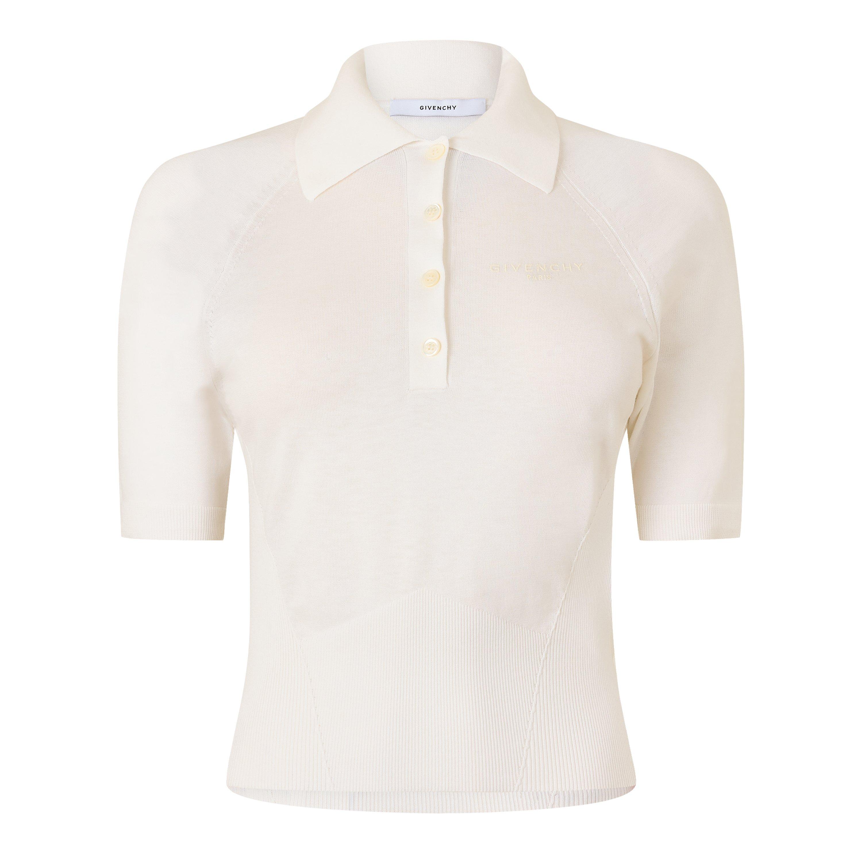 Ivory - GIVENCHY - GIV Cropped Polo Ld64 - 1