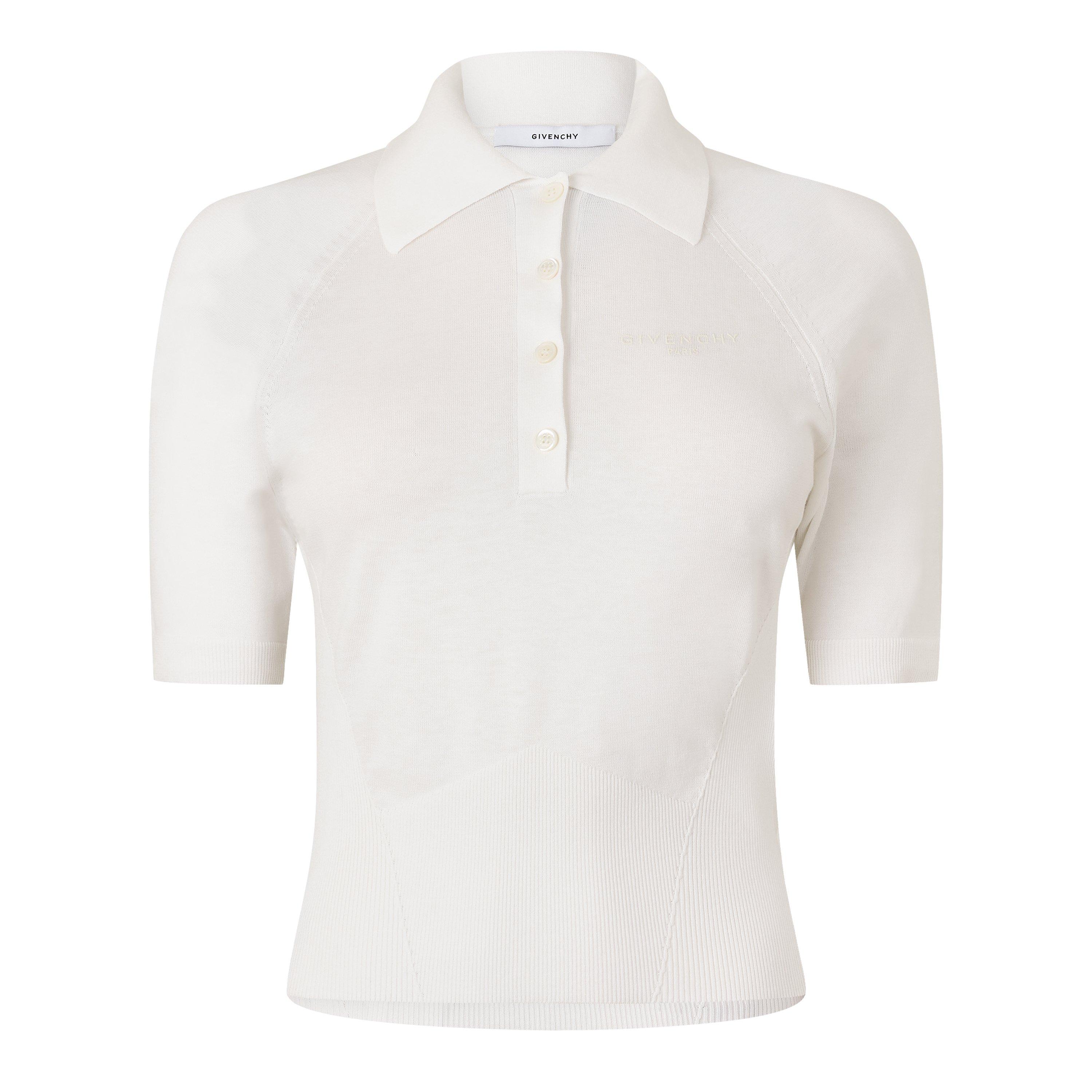 Ivory - GIVENCHY - GIV Cropped Polo Ld64 - 1