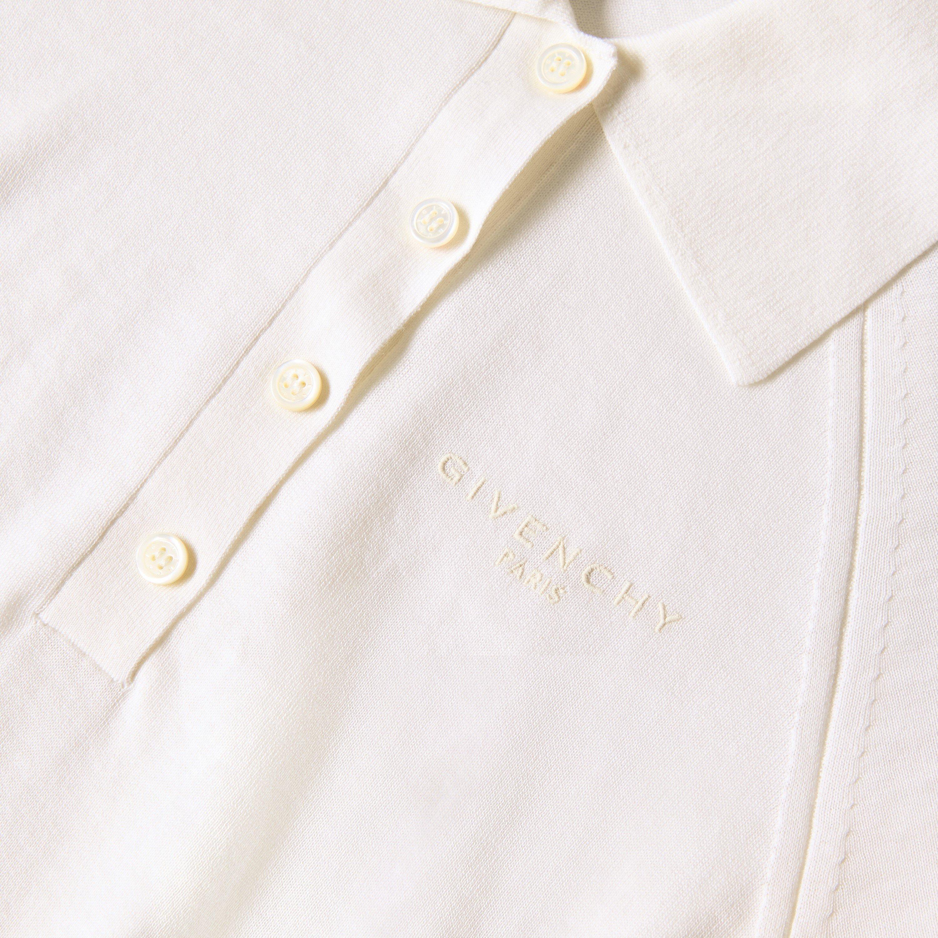 Ivory - GIVENCHY - GIV Cropped Polo Ld64 - 3