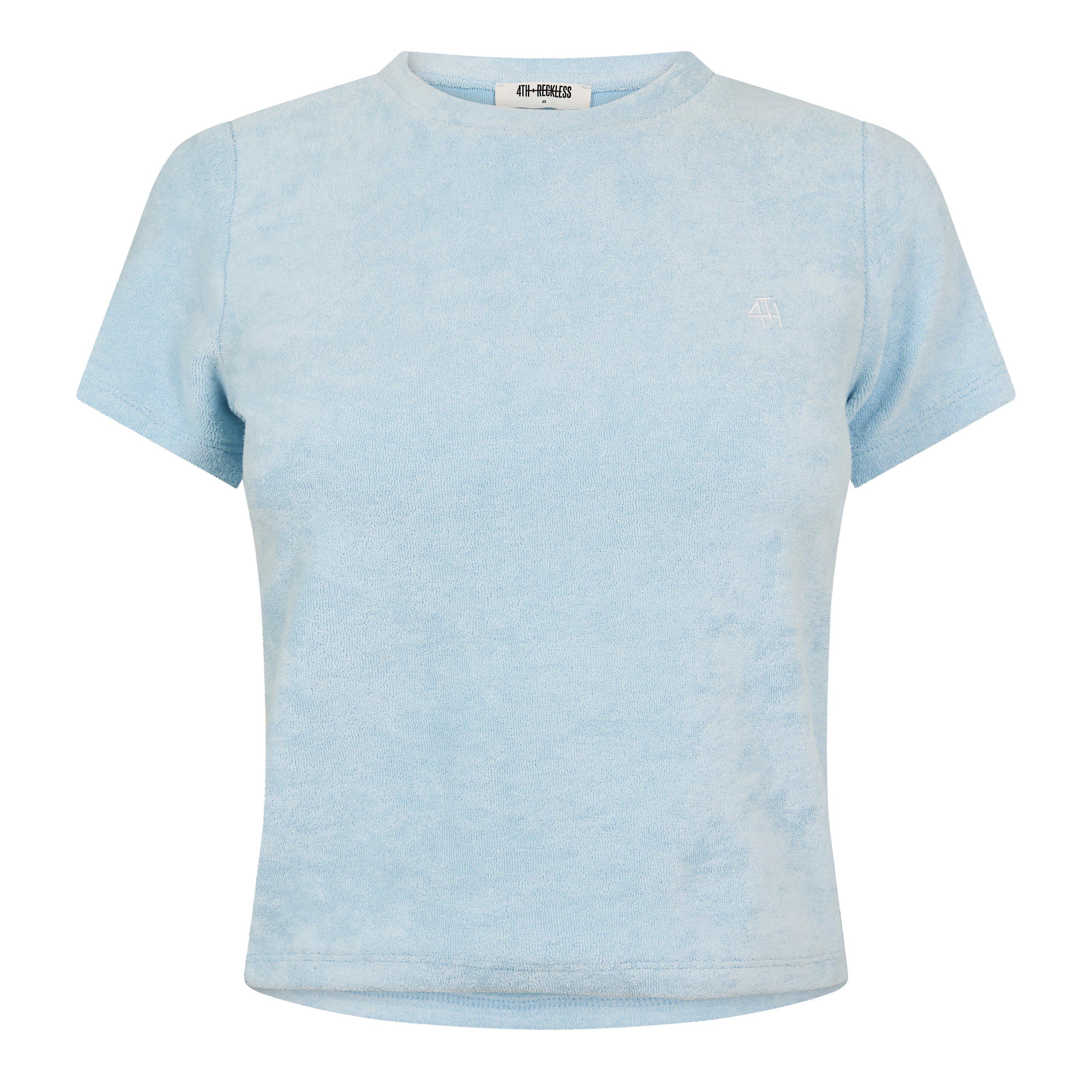 Blue - 4th and Reckless - Women's Livia Tee Cropped Crop Top - 1