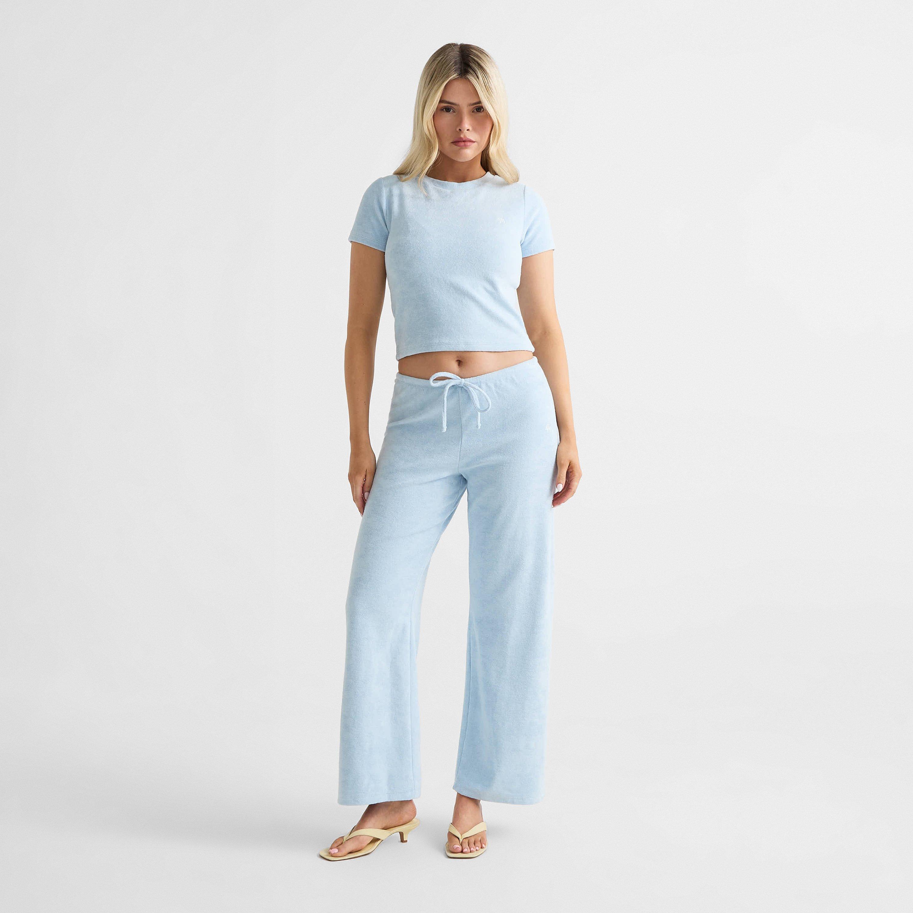 Blue - 4th and Reckless - Women's Livia Tee Cropped Crop Top - 6