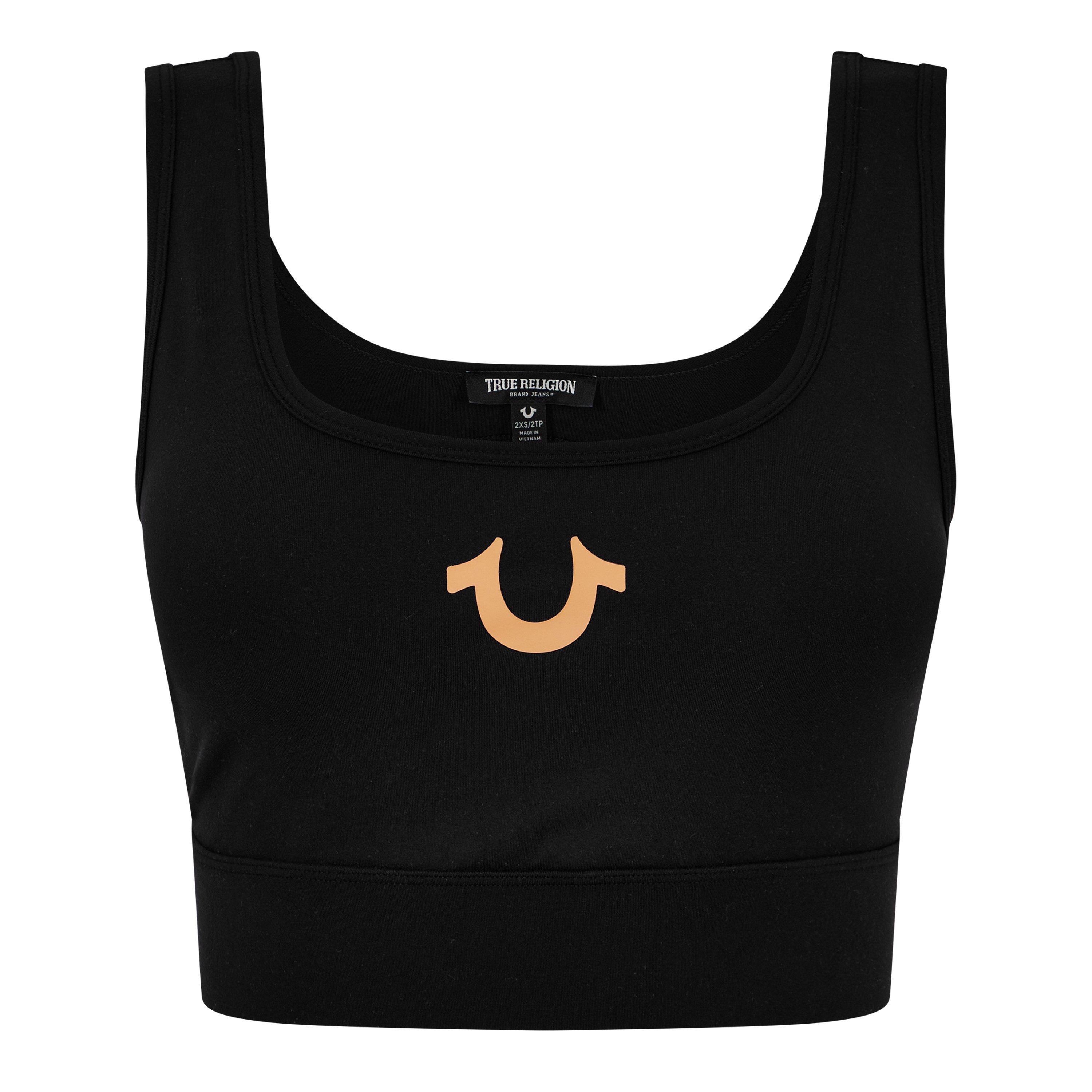 Black - True Religion - Women's Cut Out Crop Top - 1