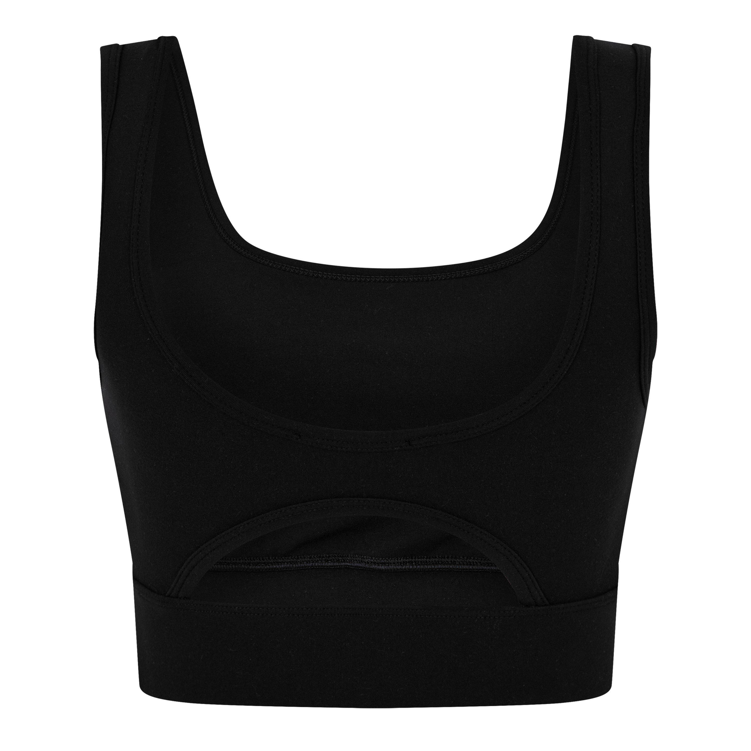 Black - True Religion - Women's Cut Out Crop Top - 2