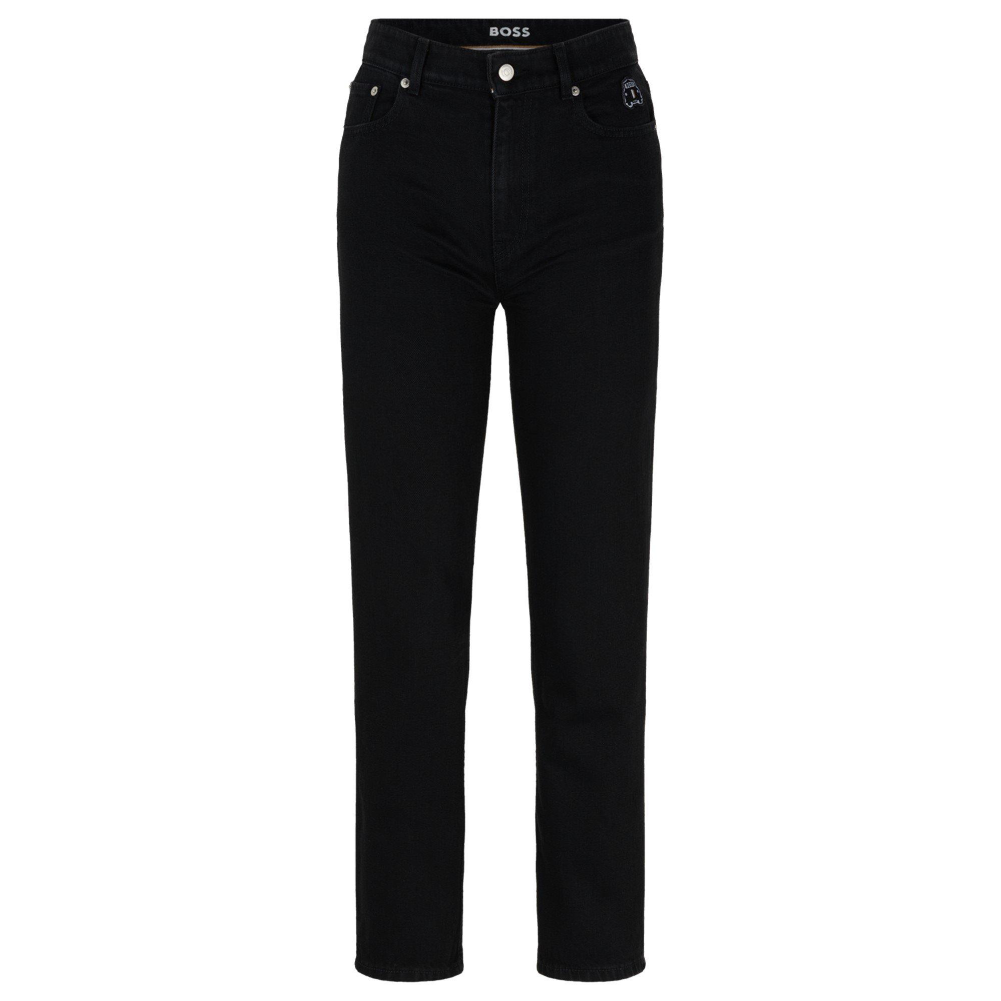 Boss Women's Straight Cropped Jeans - Black - 26 L32