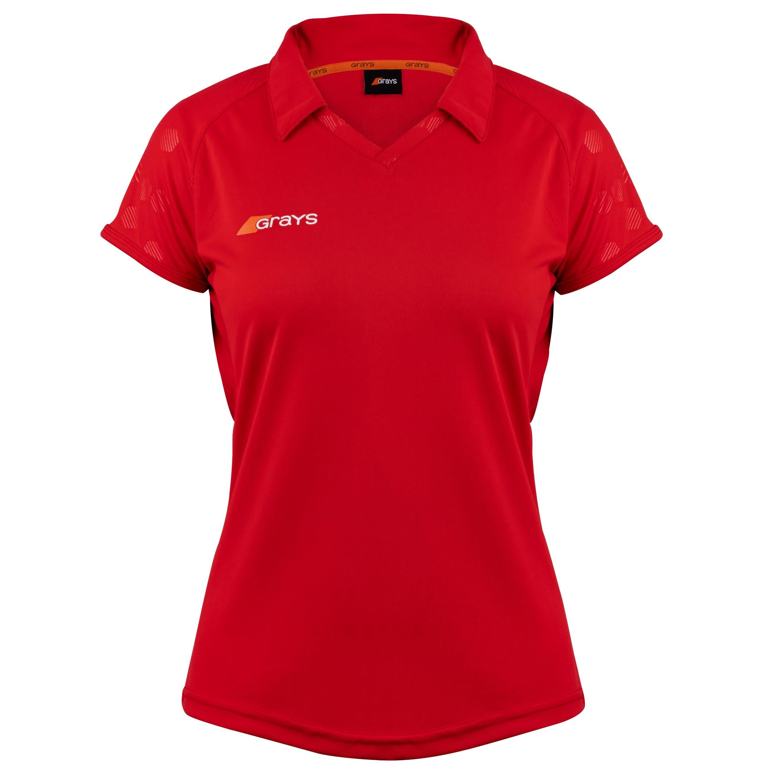 Crvena - Grays Hockey - Women's Apex Short-Sleeve Performance T-Shirt - 1