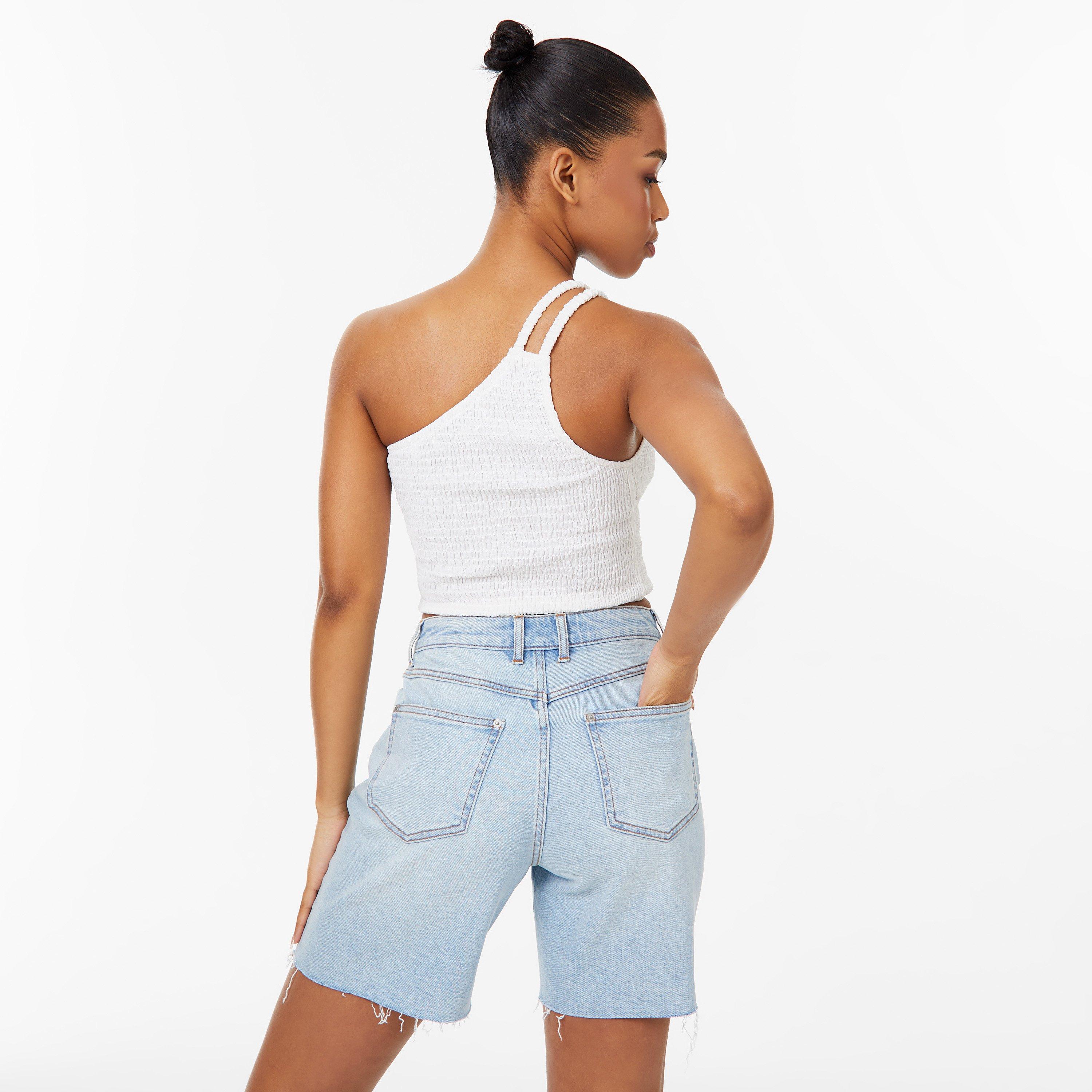 Vintage White - Jack Wills - One Shoulder Shirred Top - 2