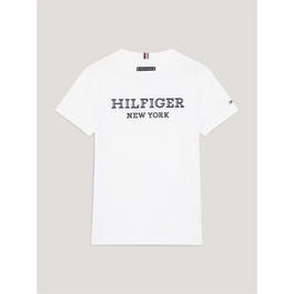 Tommy Hilfiger Monotype Embroidery Logo T Shirt Boys