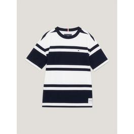 Tommy Hilfiger Polo Neck Striped Knitted Sweater