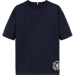 Tommy Hilfiger Varsity Crest Logo T-Shirt Juniors