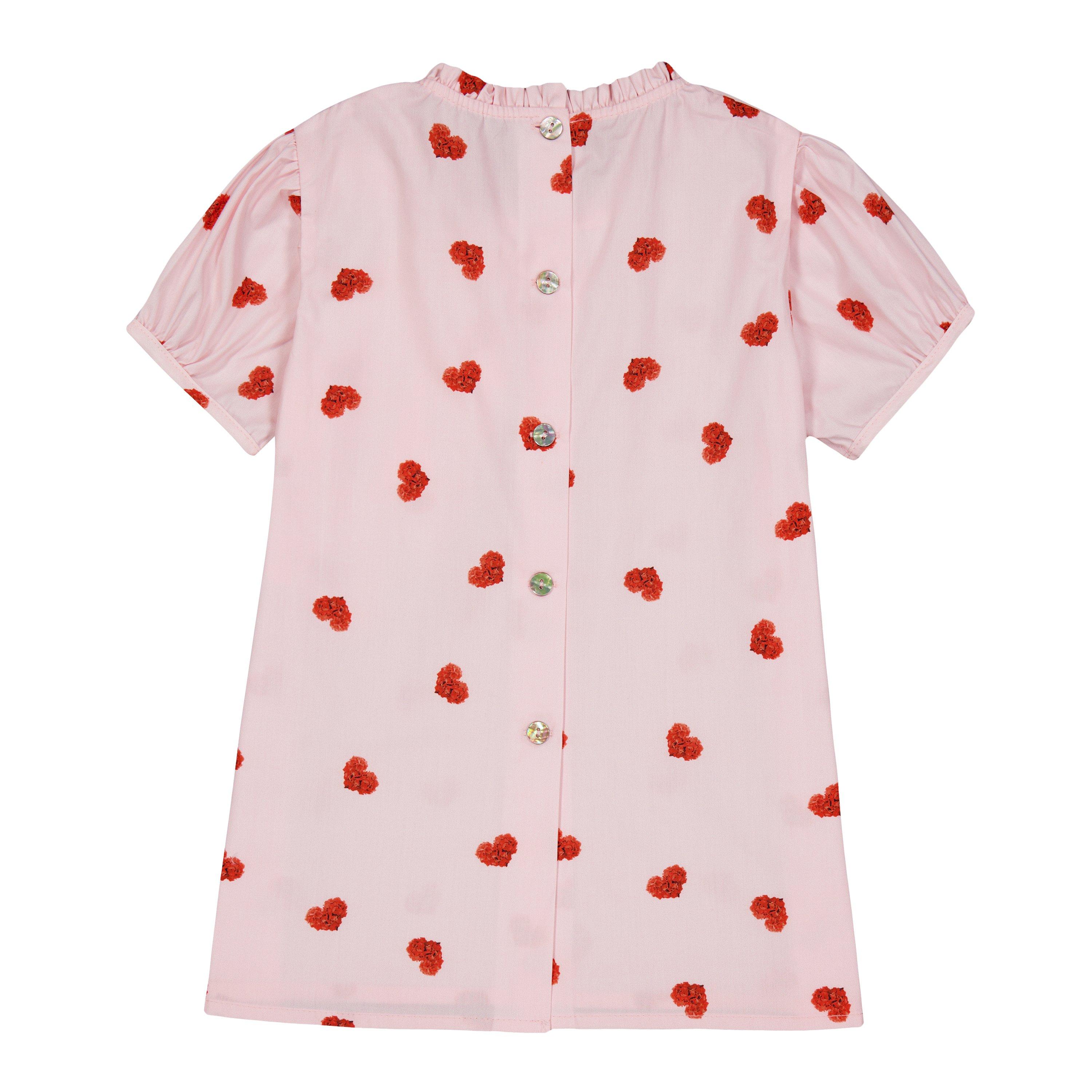 Pink - Phi - Kids' Heart Short-Sleeve Blouse - 2
