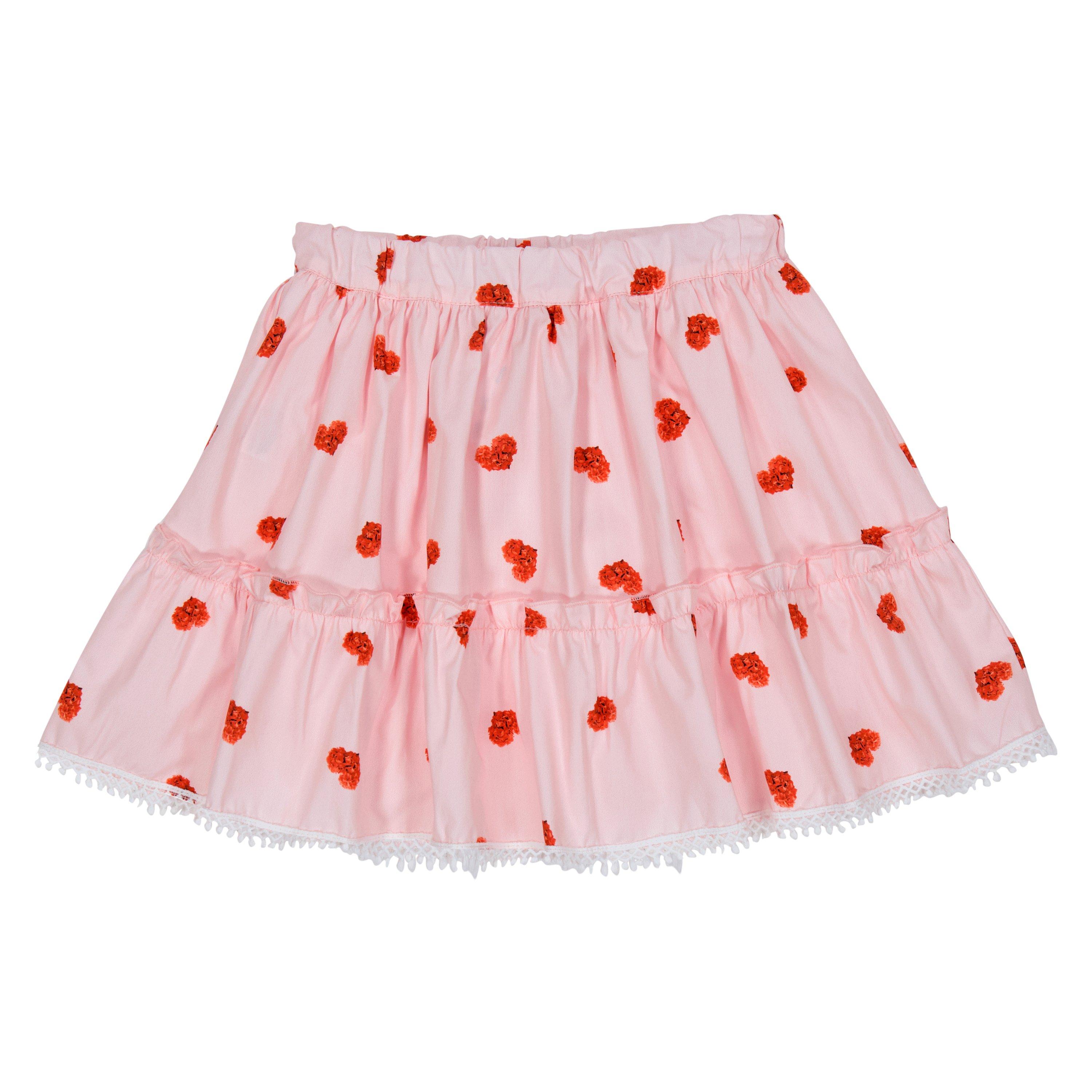 Pink - Phi - Kids' Heart Jersey Skirt - 2