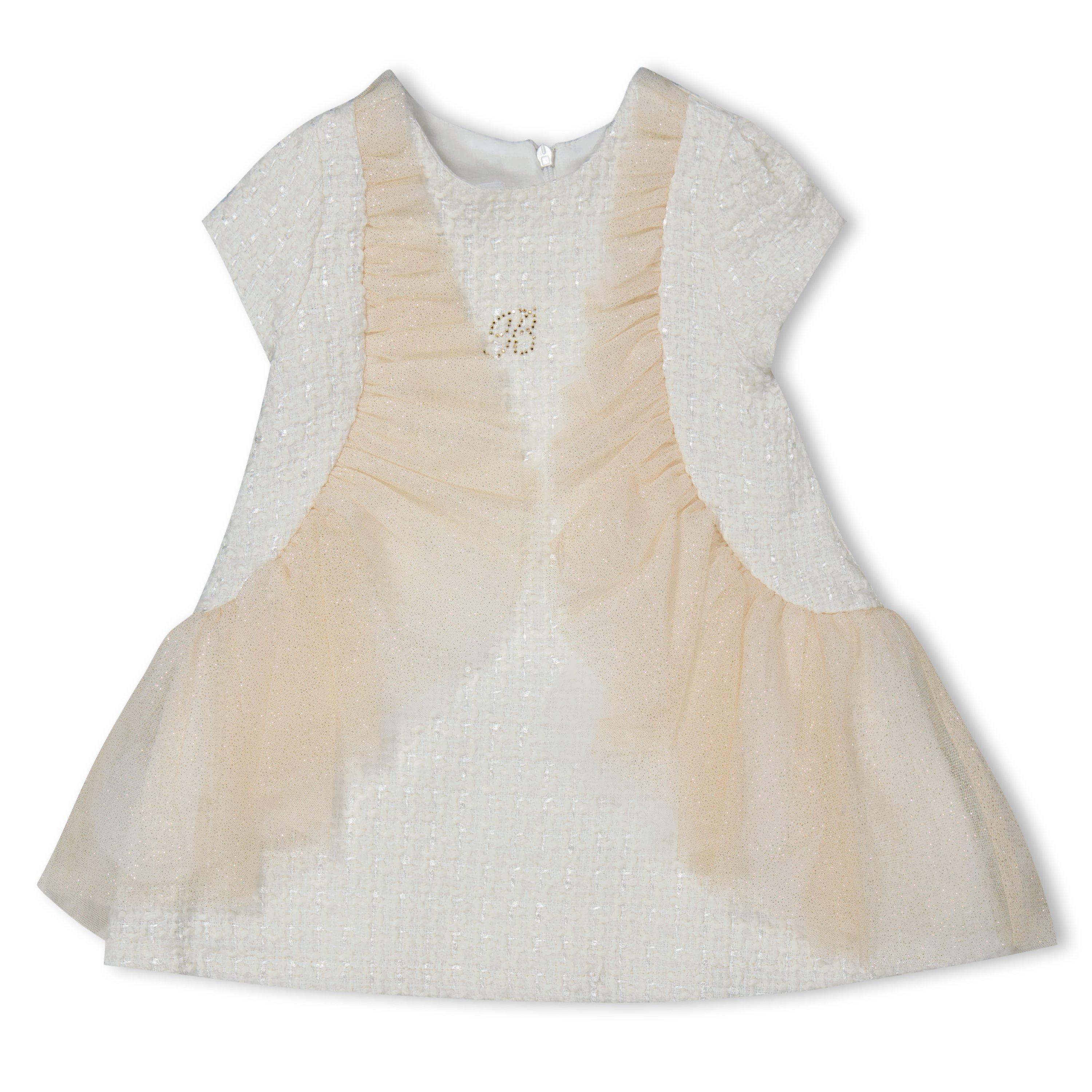 Cream - Balloon Chic - Kids' Cream Smock Dress - 1