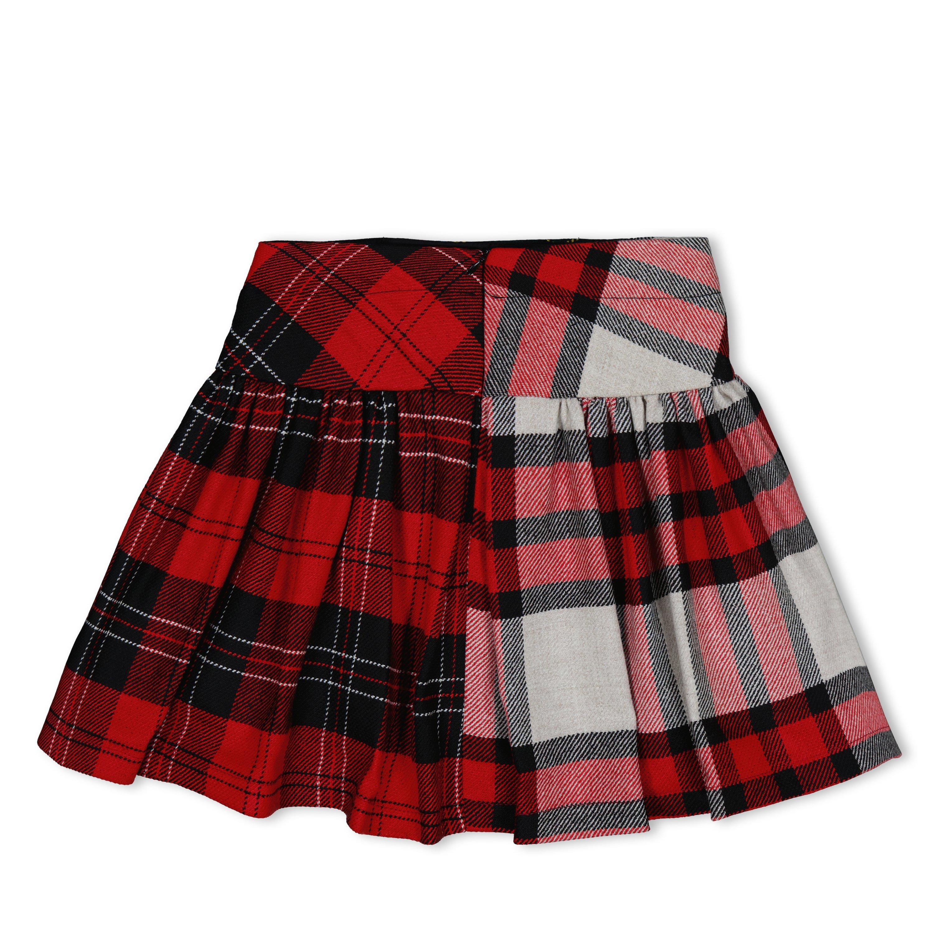 Red/Green - Balloon Chic - Kids' Tartan Mini Skirt - 2