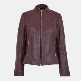 Biba Biba Neru Collar Leather Jacket