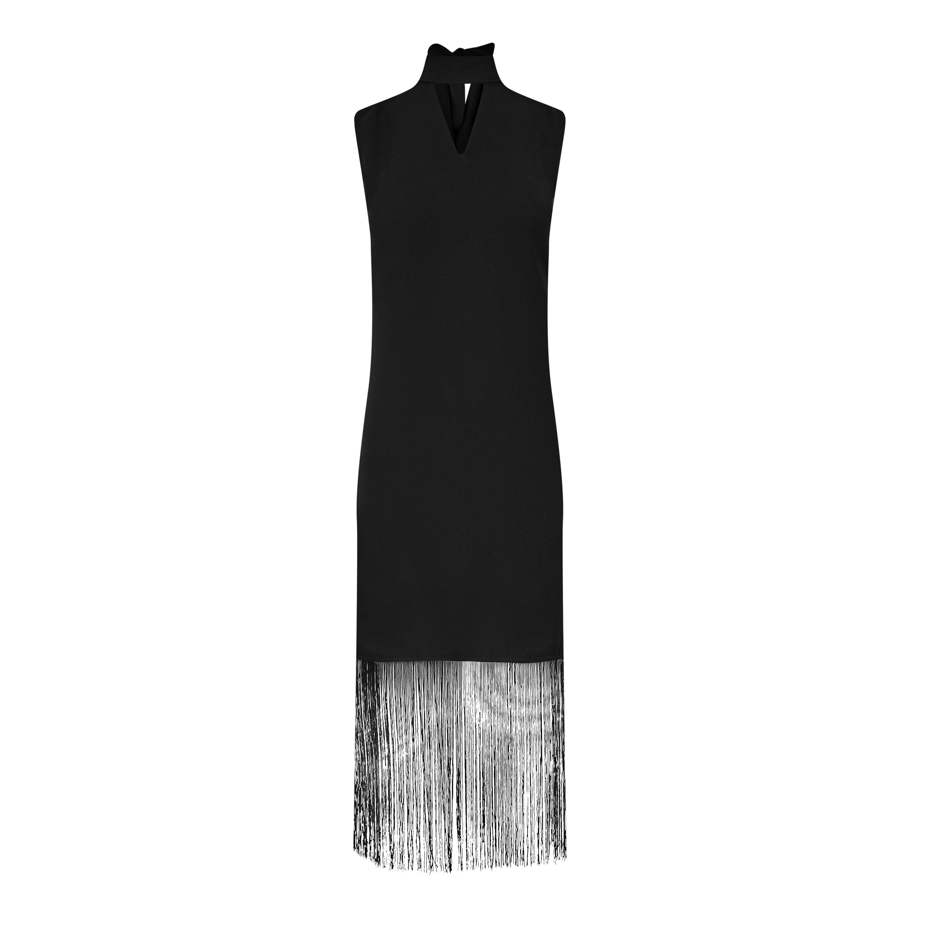 Biba Biba Fringe Hem Dress