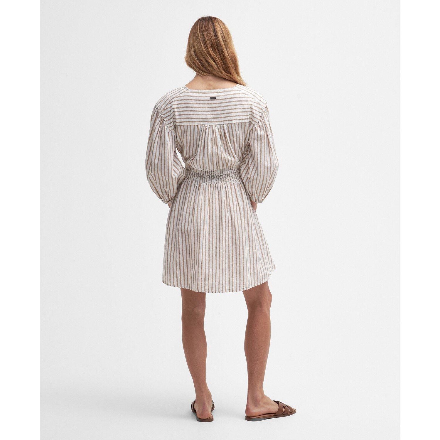 White/Tannin - Barbour - Ella Striped Mini Dress - 2