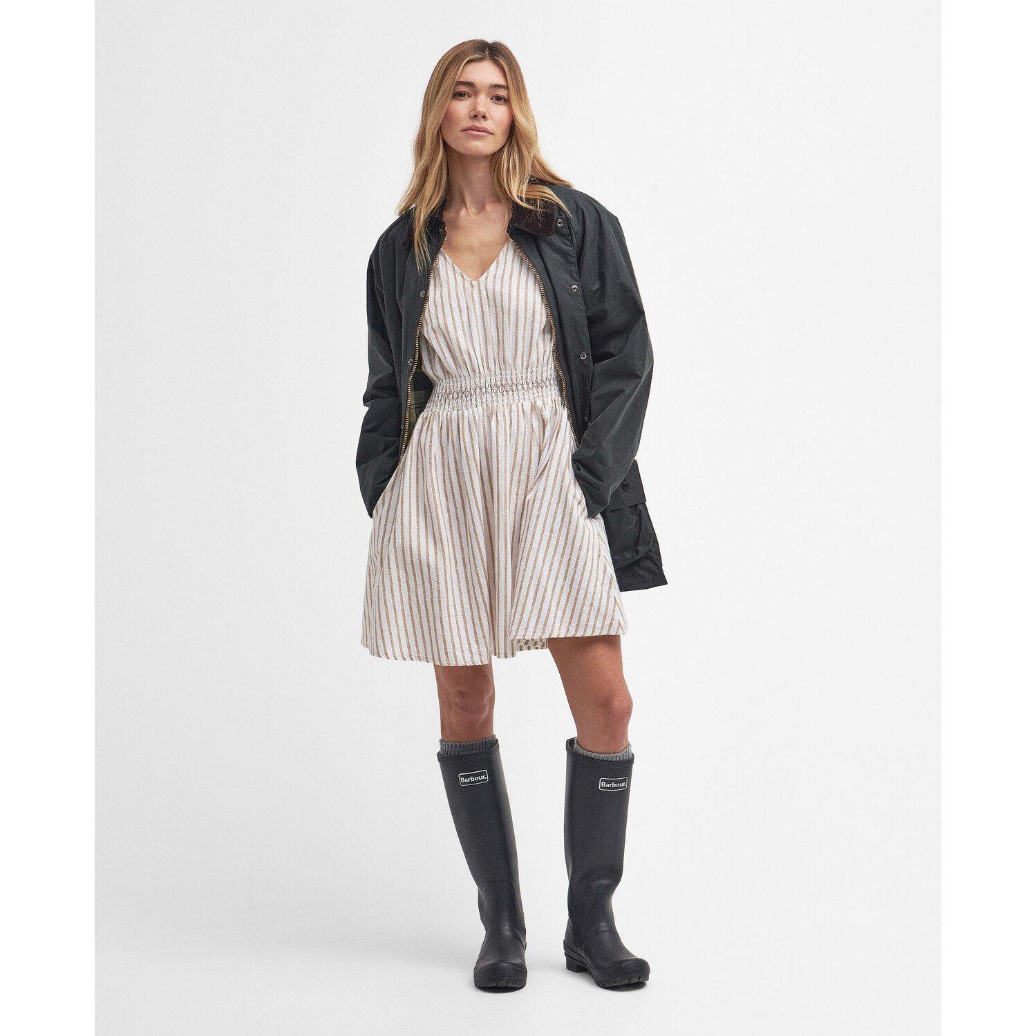 White/Tannin - Barbour - Ella Striped Mini Dress - 3
