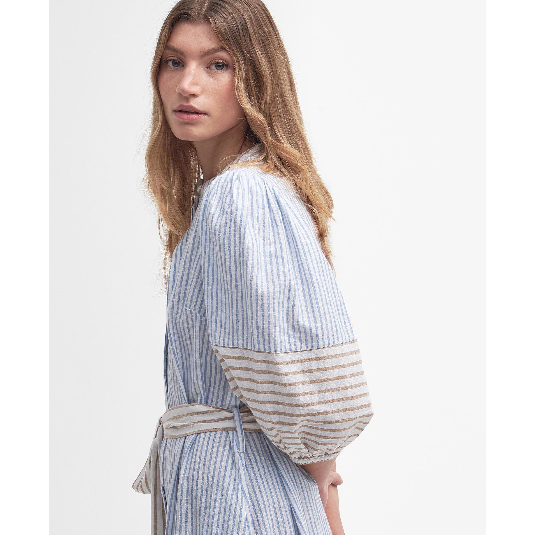 Multi Stripe - Barbour - Thea Striped Shirt Dress - 5