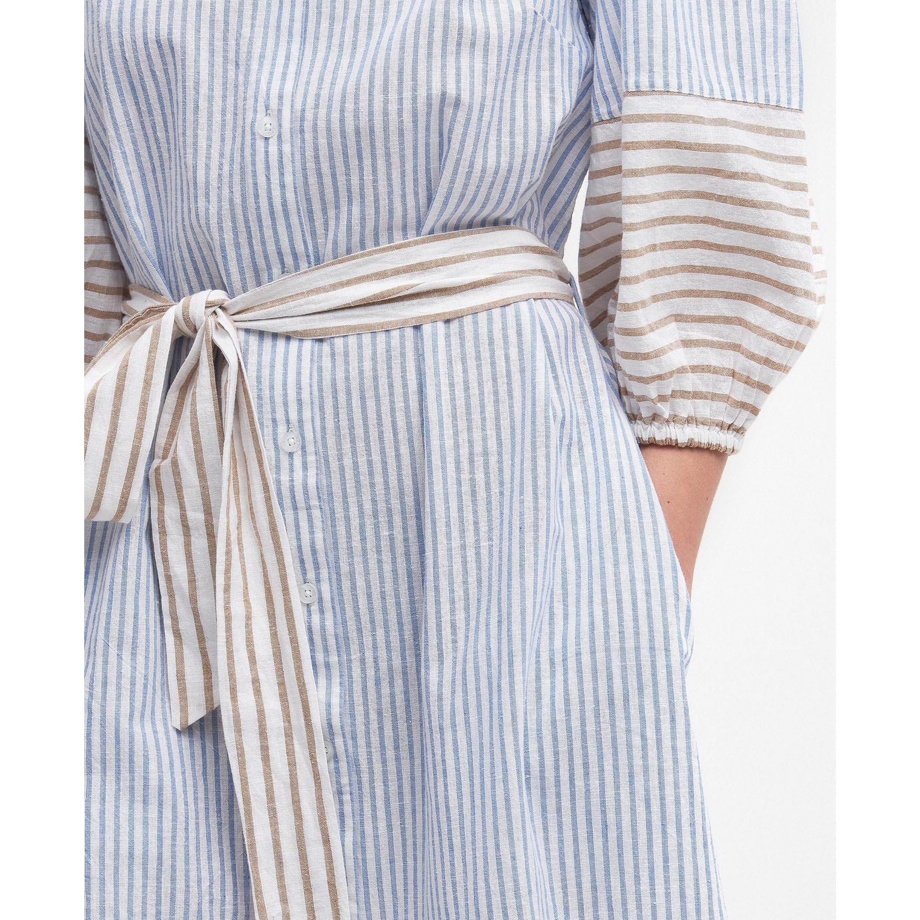 Multi Stripe - Barbour - Thea Striped Shirt Dress - 6