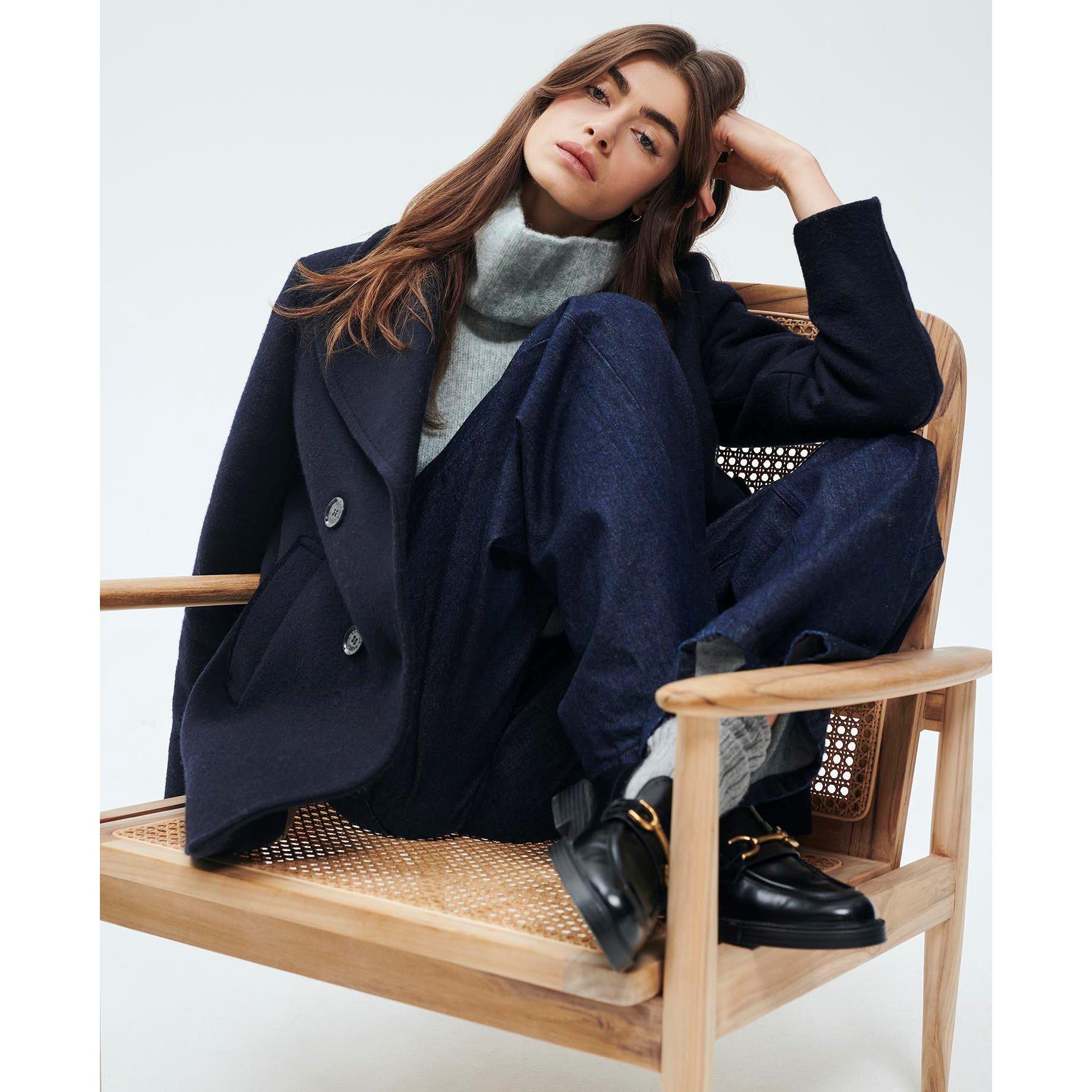 Dark Indigo - Barbour - Maisie Wide-Leg Jeans - 10