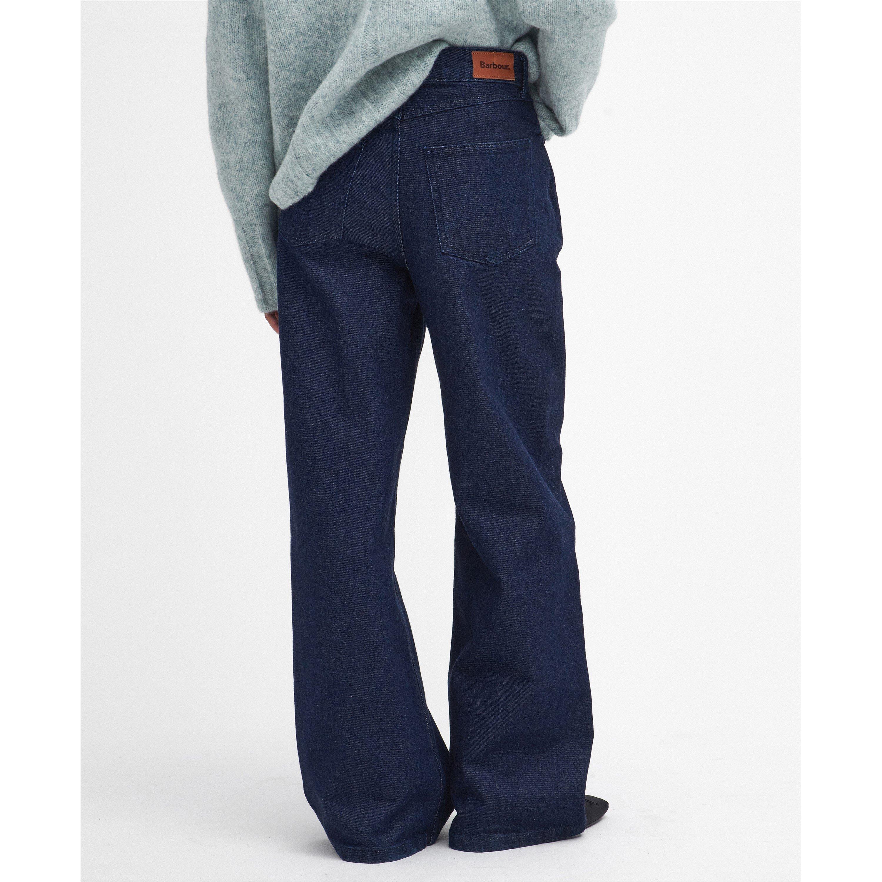 Dark Indigo - Barbour - Maisie Wide-Leg Jeans - 2