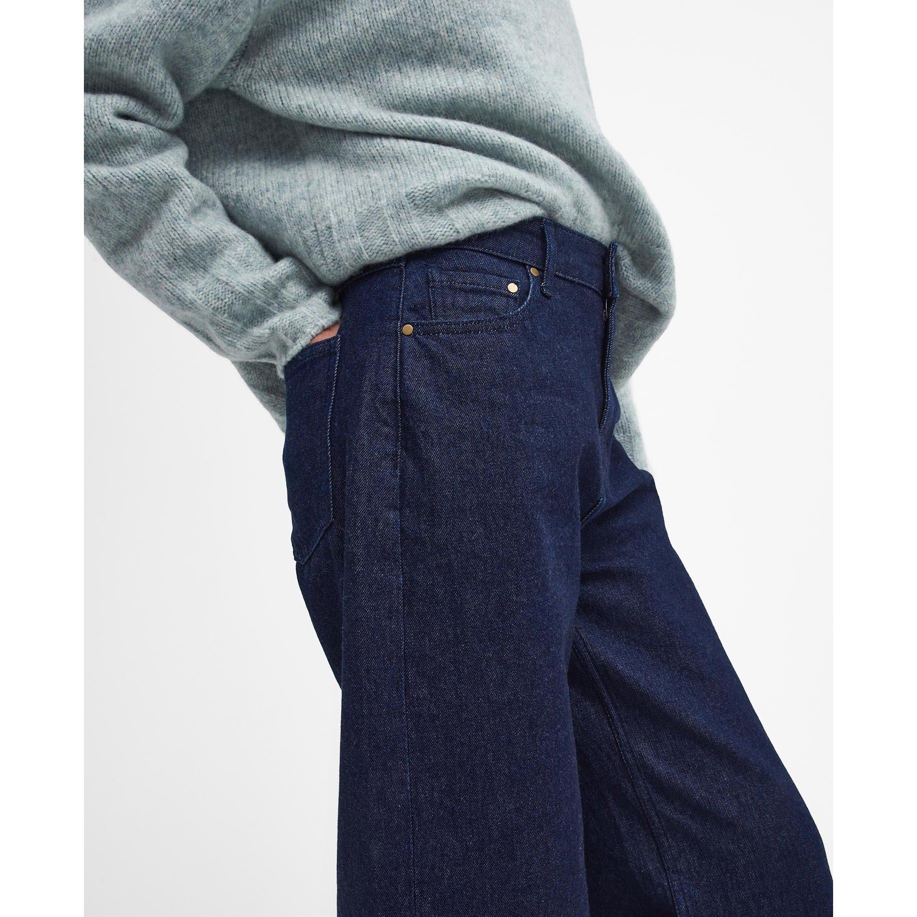 Dark Indigo - Barbour - Maisie Wide-Leg Jeans - 4