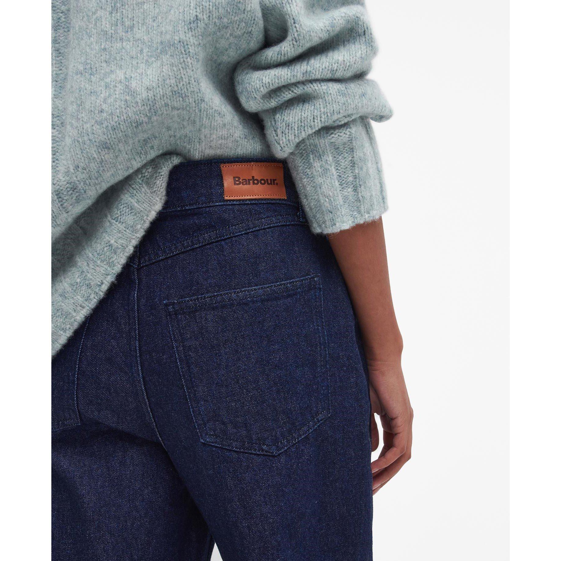 Dark Indigo - Barbour - Maisie Wide-Leg Jeans - 5