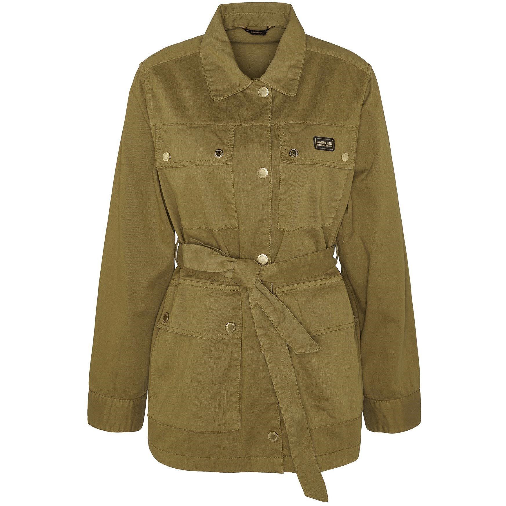 Golden Khaki - Barbour International - Women's Collins Denim Field Jacket - 8