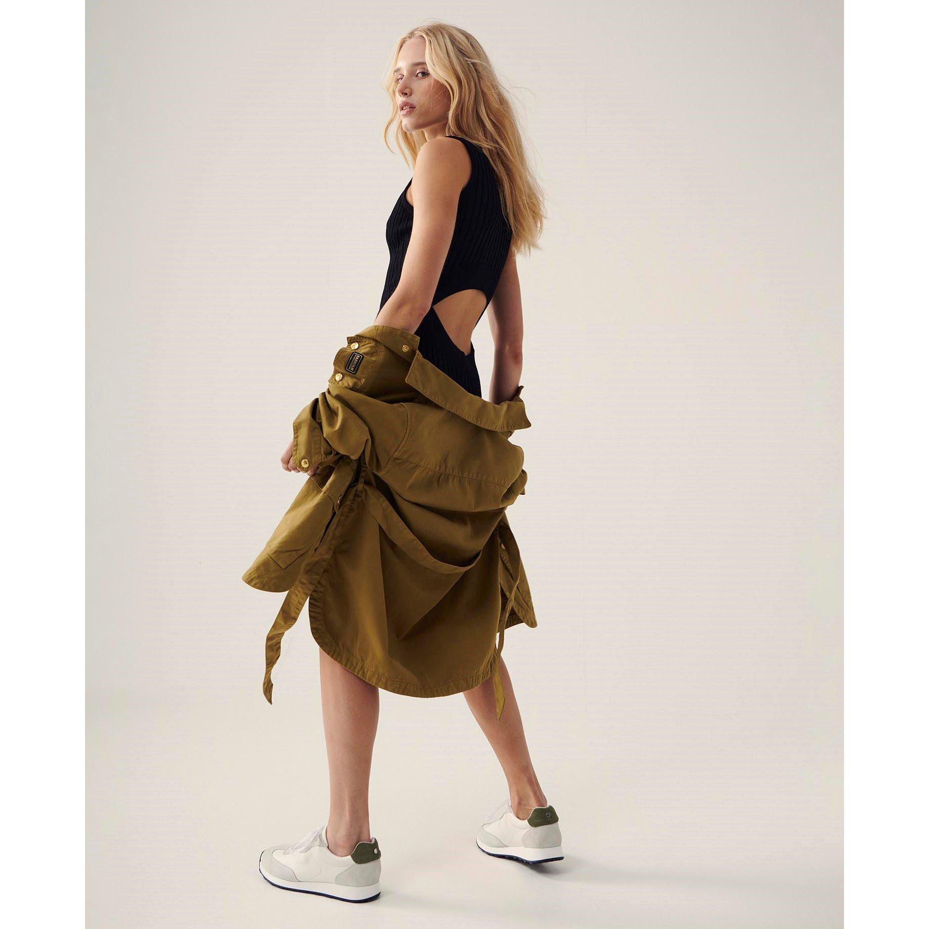 Golden Khaki - Barbour International - Women's Collins Denim Field Jacket - 4