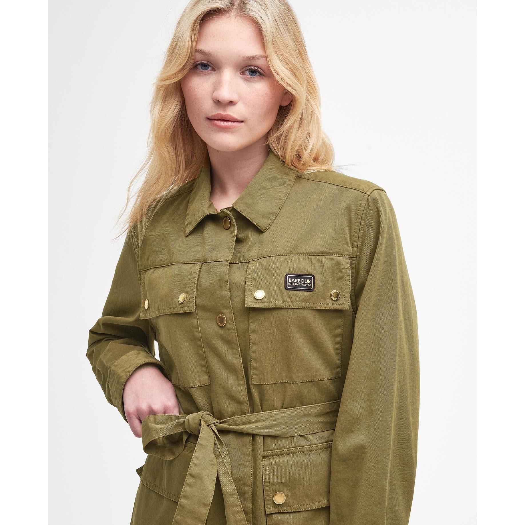 Golden Khaki - Barbour International - Women's Collins Denim Field Jacket - 5