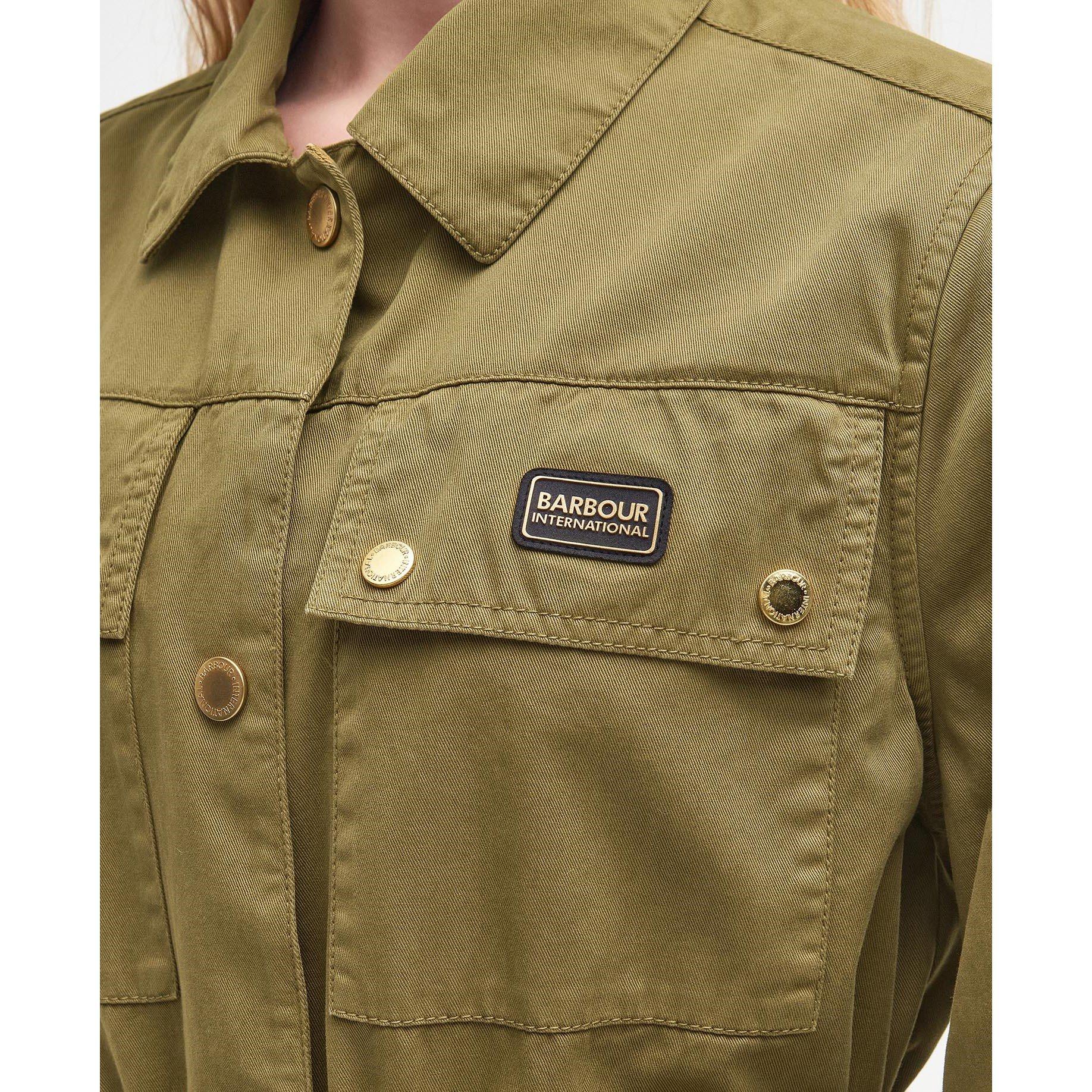 Golden Khaki - Barbour International - Women's Collins Denim Field Jacket - 6