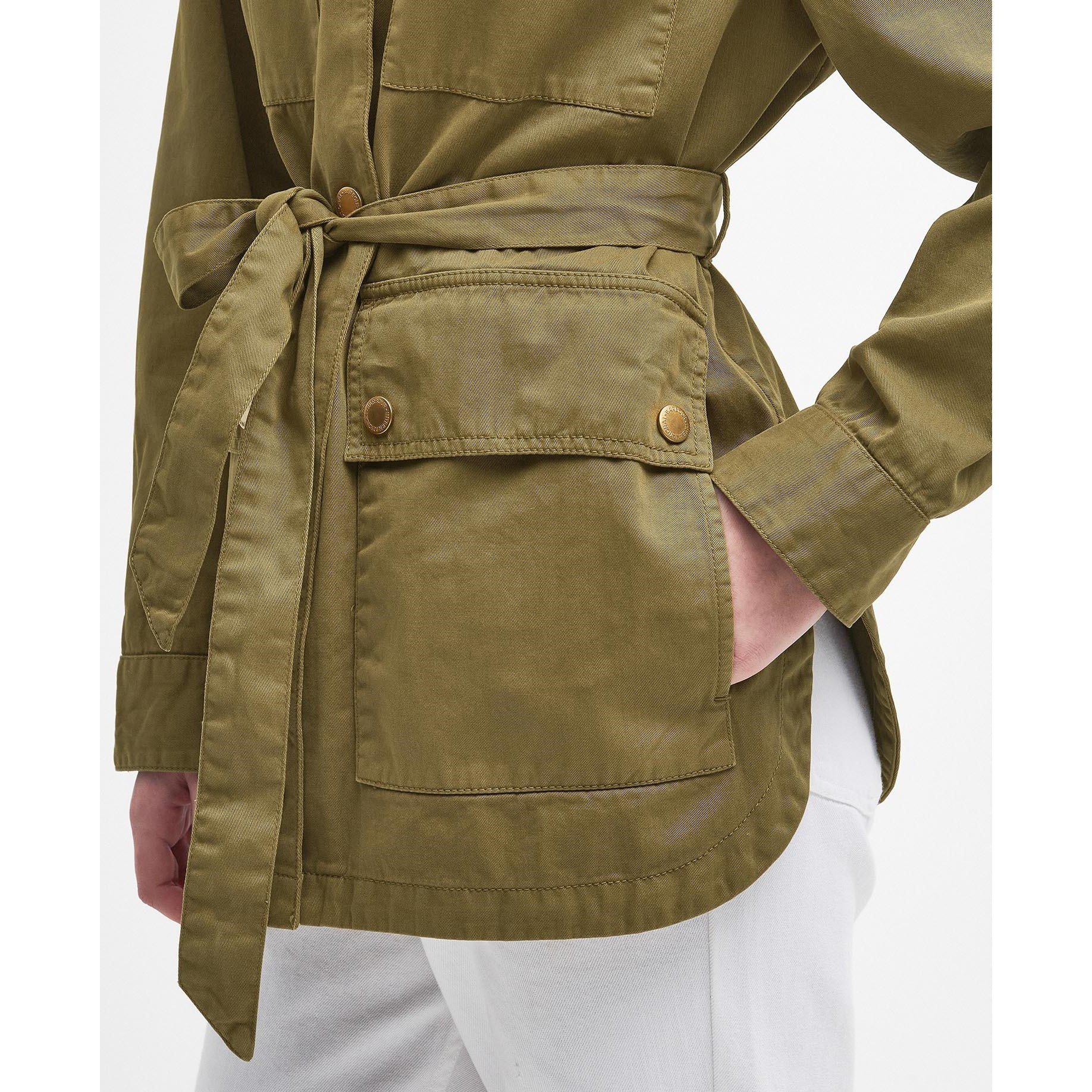 Golden Khaki - Barbour International - Women's Collins Denim Field Jacket - 7