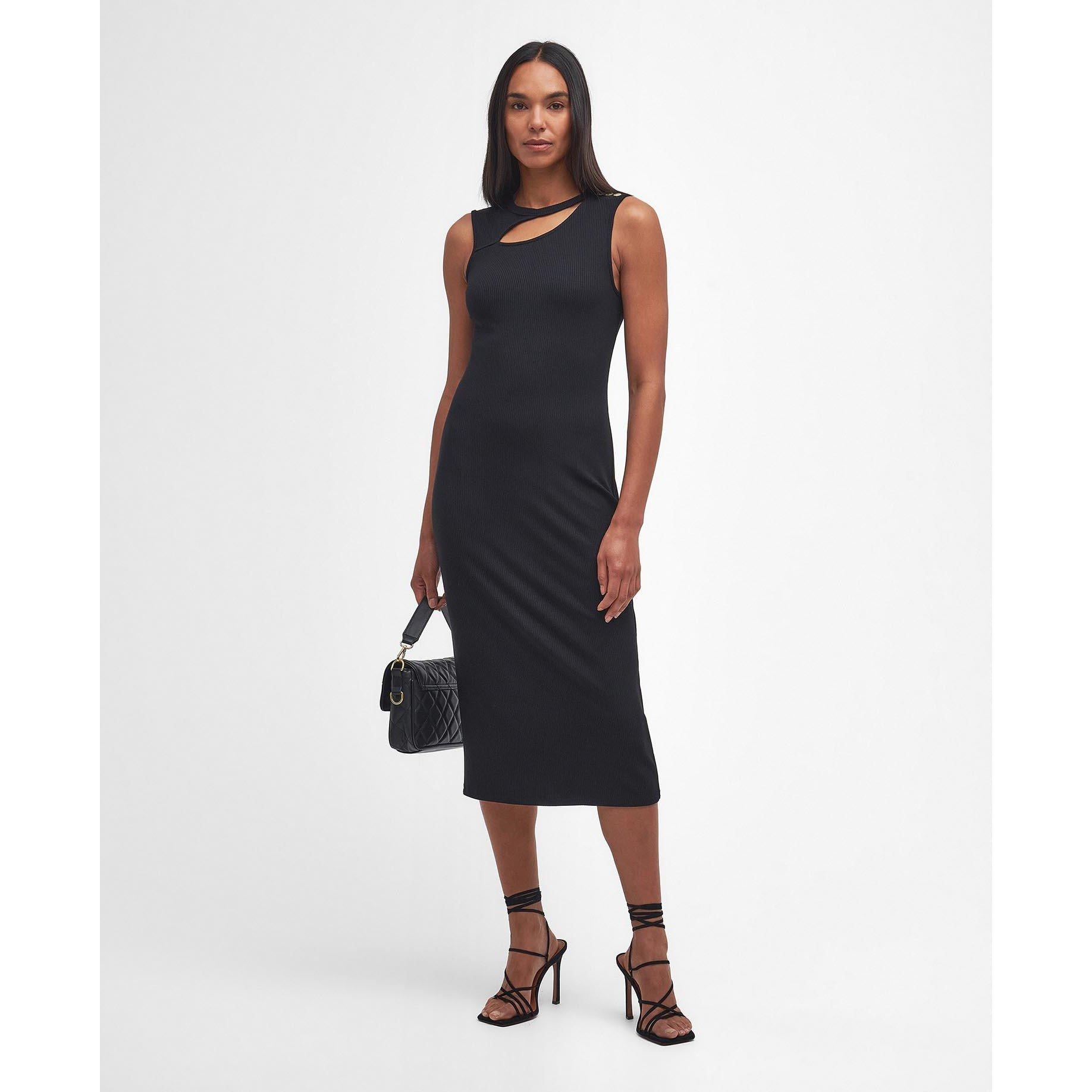 Black - Barbour International - Jenny Midi Dress - 3