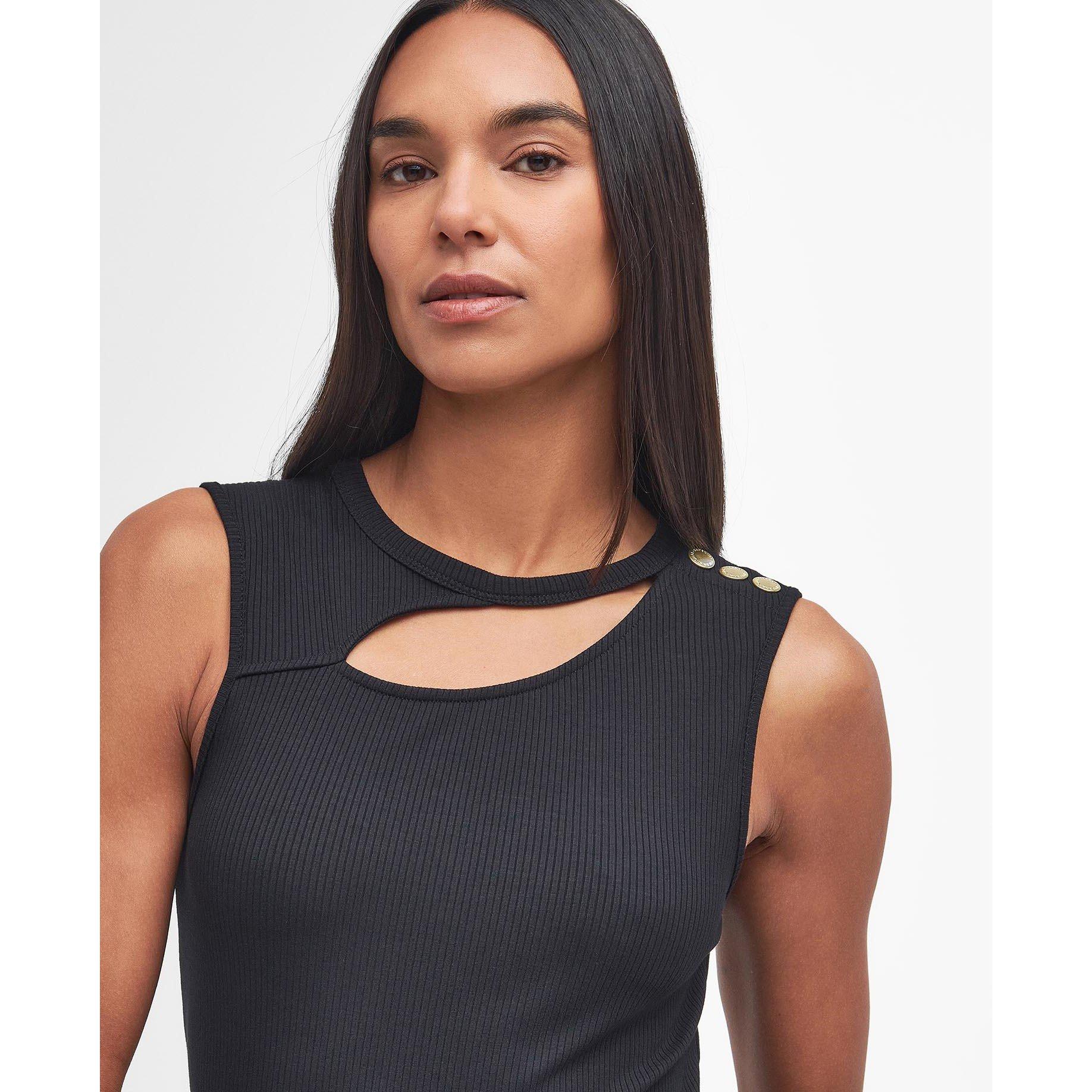 Black - Barbour International - Jenny Midi Dress - 4