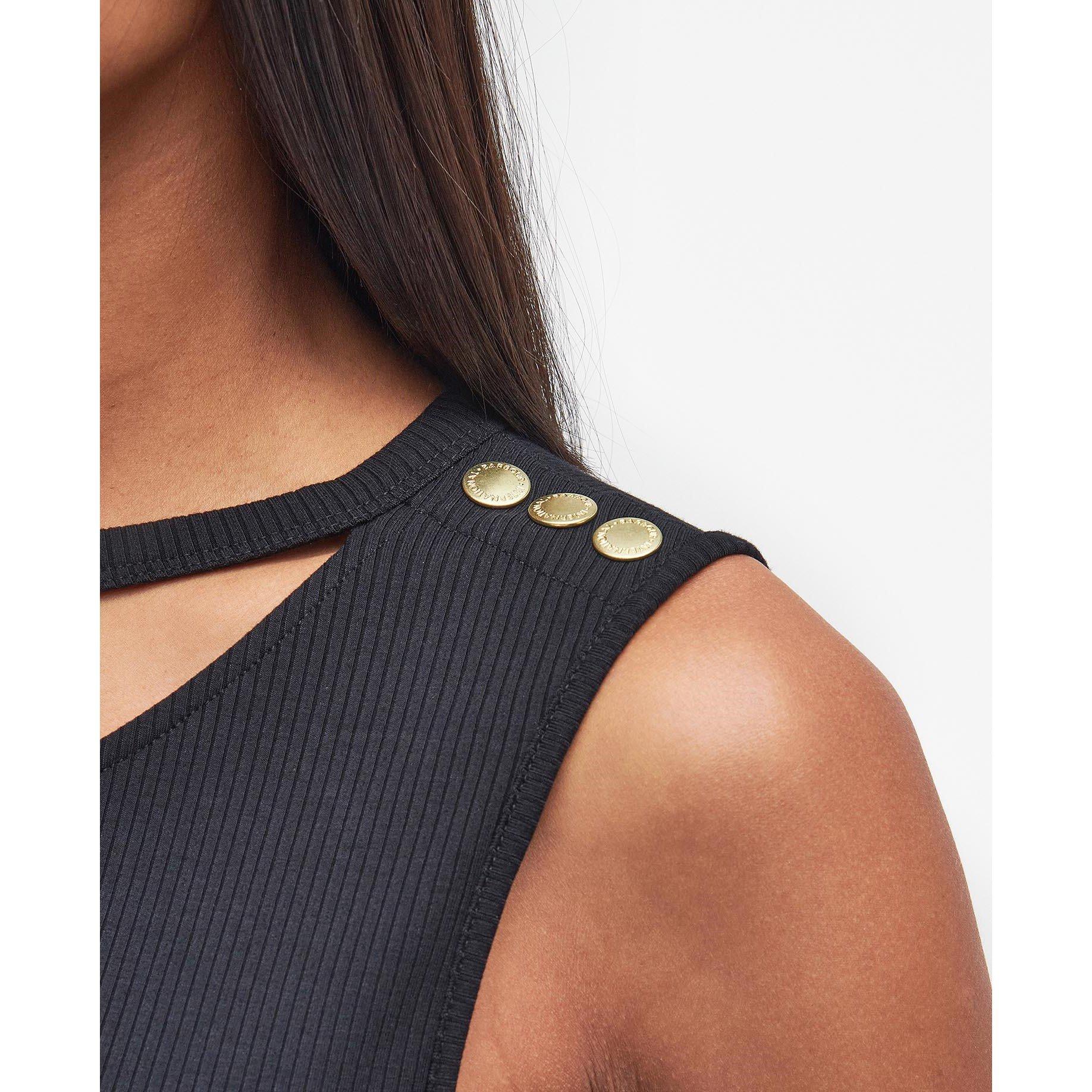 Black - Barbour International - Jenny Midi Dress - 5