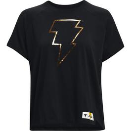Under Armour Black Adam Short Sleeve T Shirt Womens