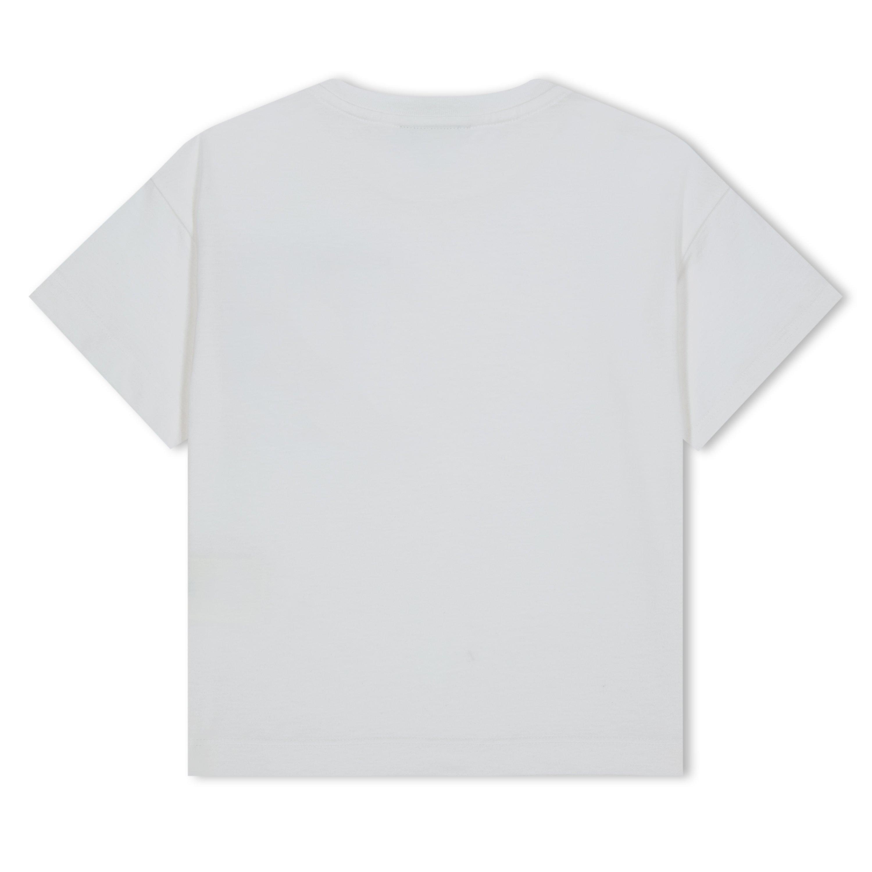 Gesso F0TU9 - Fendi - T-Shirt With Logo Pocket Juniors - 2
